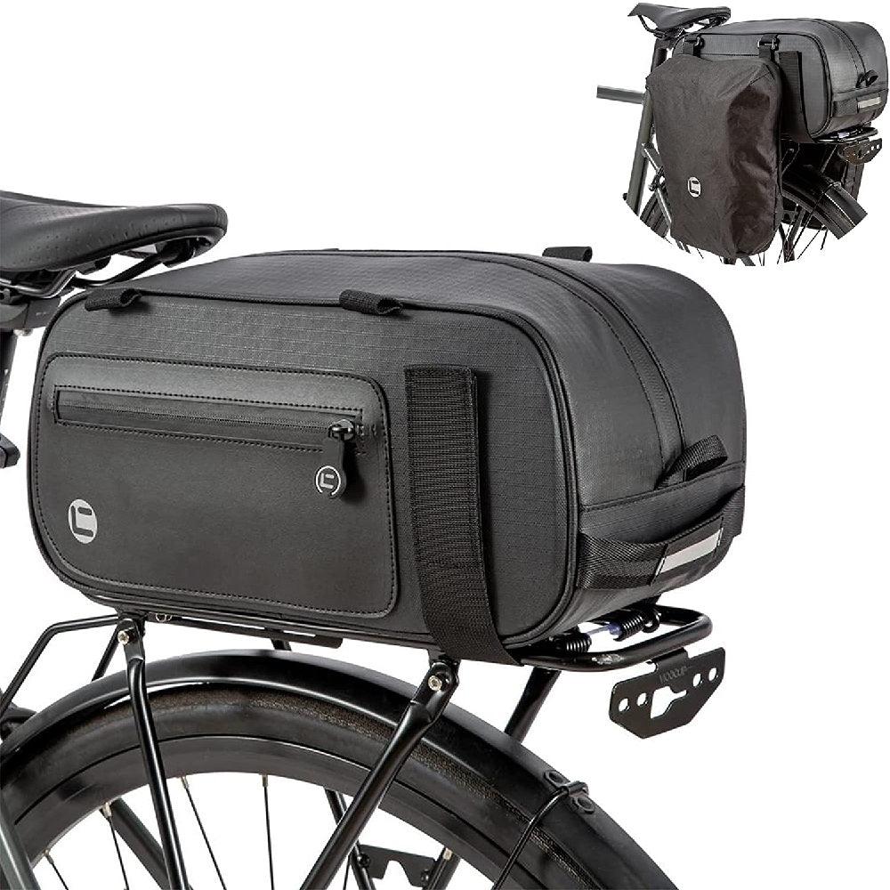 Sacoche pour porte bagages (avant/arrière) étanche pour vélo électrique.