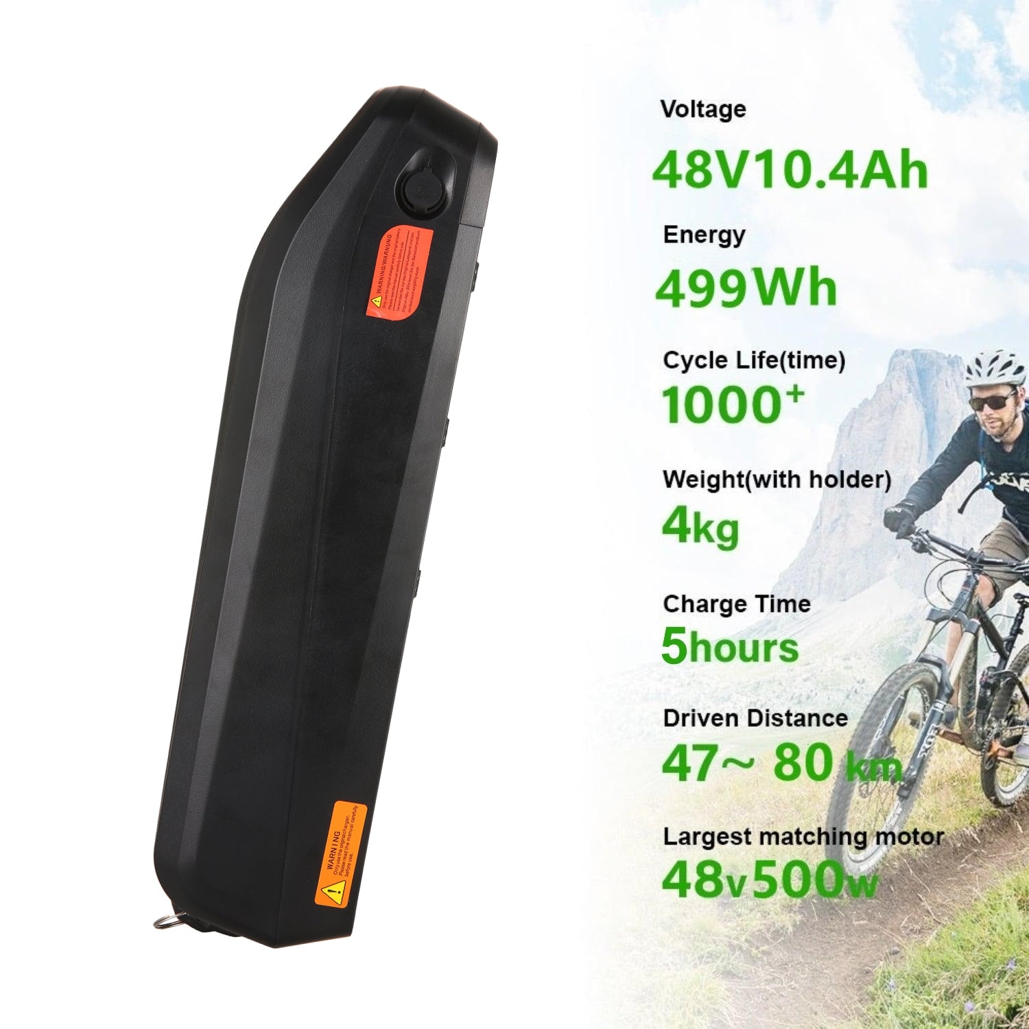 VIVI Electric Bike Battery For H7UL Ebike