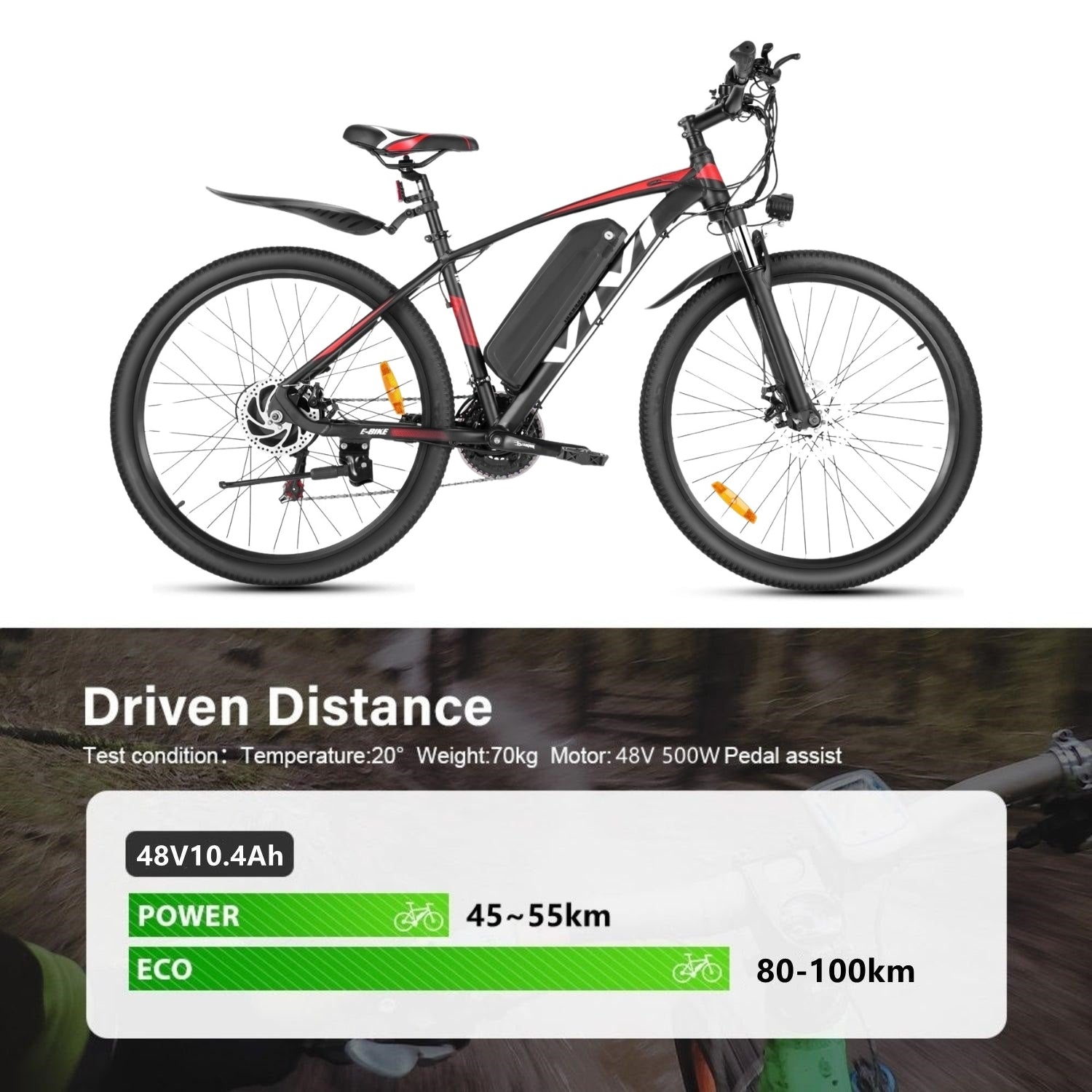 VIVI Electric Bike Battery For H7UL Ebike