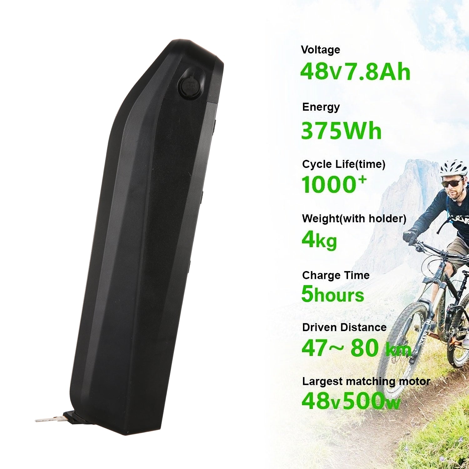 VIVI Electric Bike Battery For M026SHUL Ebike