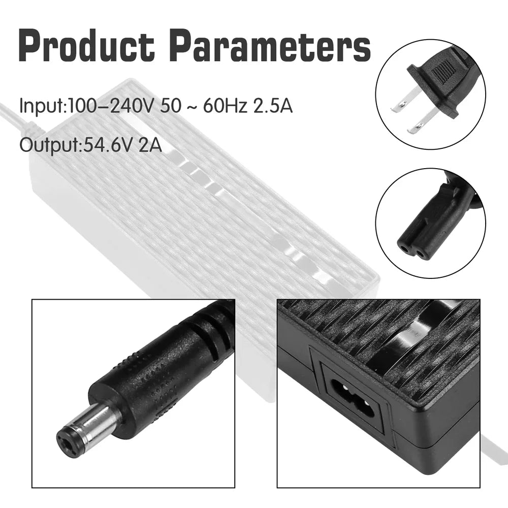 VIVI Electric Bike Chargers for 48V Battery