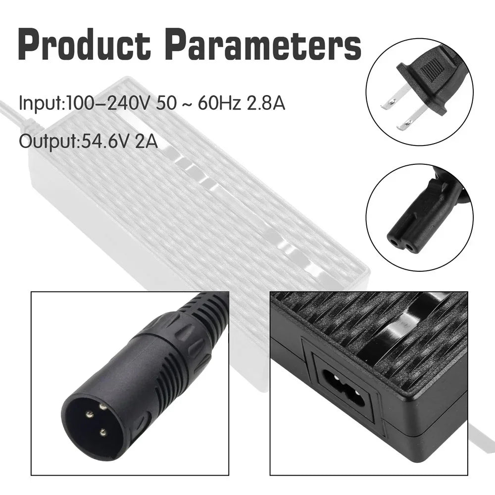 VIVI Electric Bike Chargers for 48V Battery