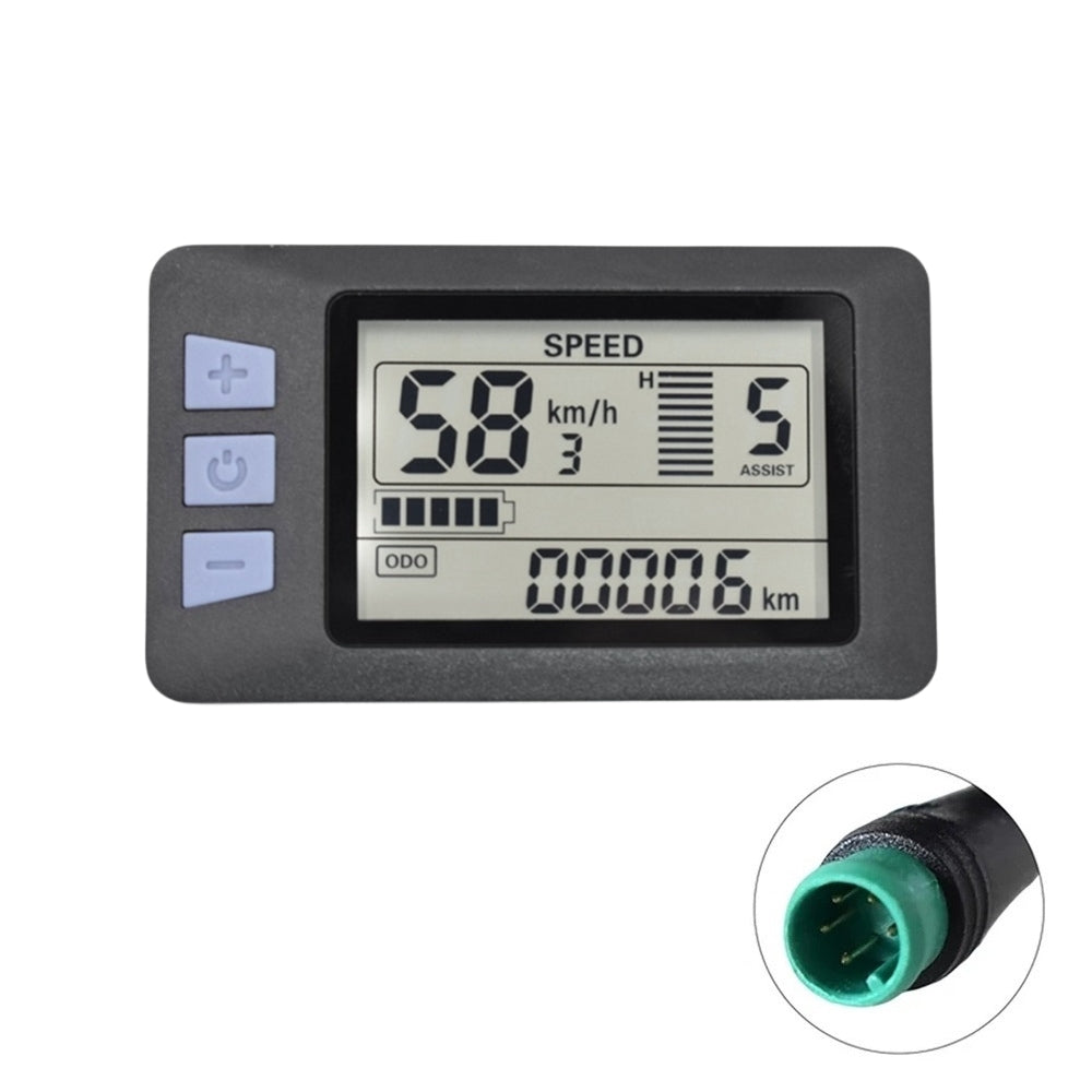 VIVI Electric Bike Computer 48V P3H LCD Display Meters