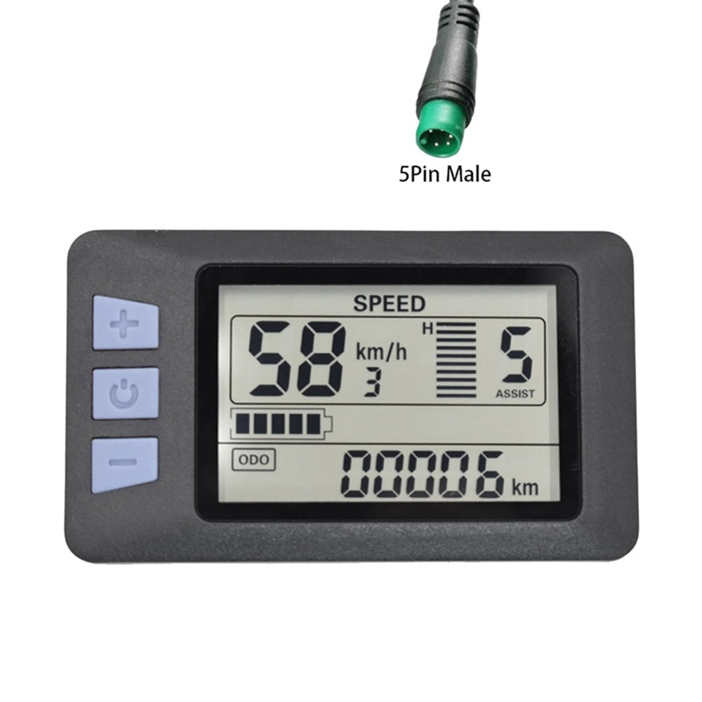 VIVI Electric Bike Computer 48V P3H LCD Display Meters