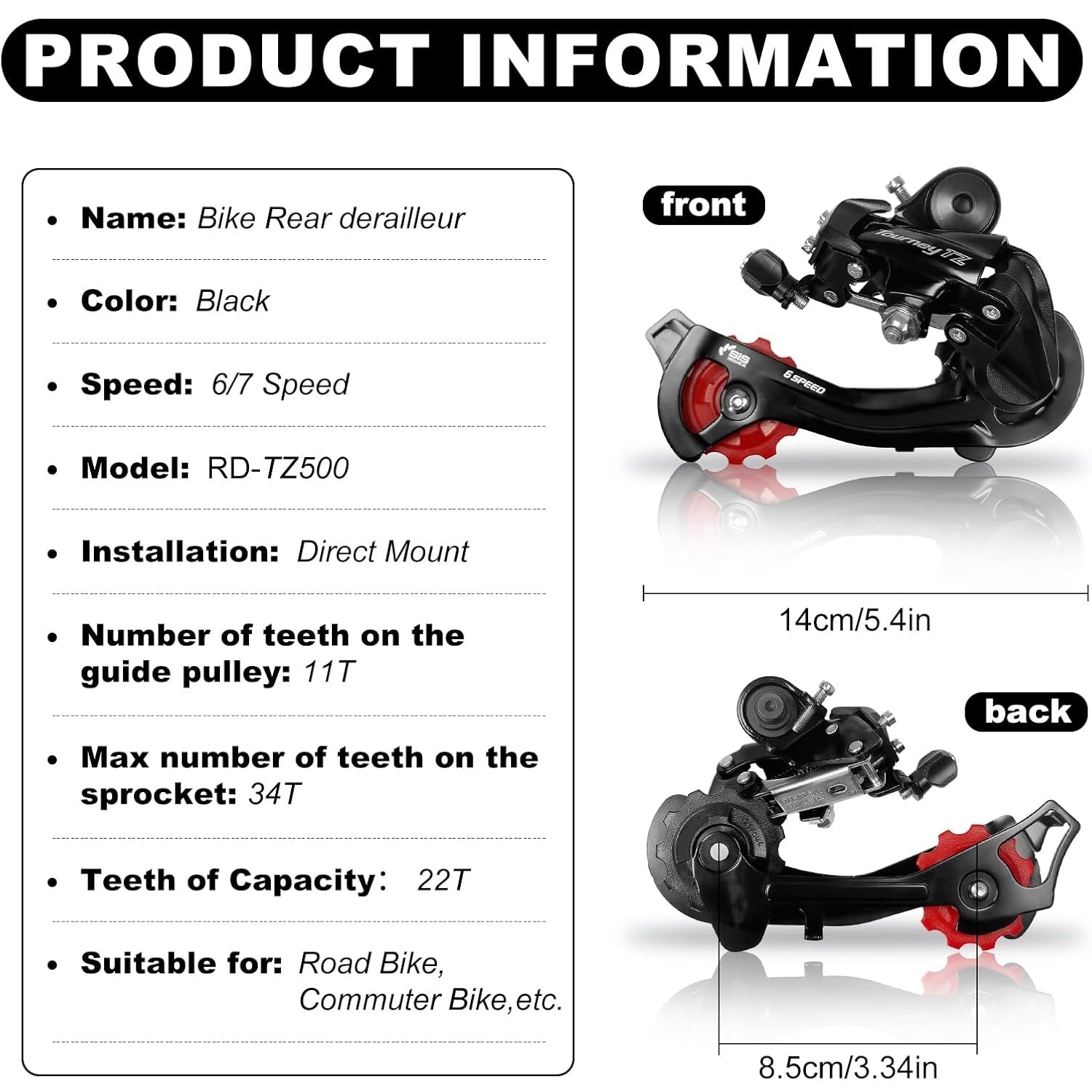 VIVI Electric Bike Derailleur Rear Derailleurs