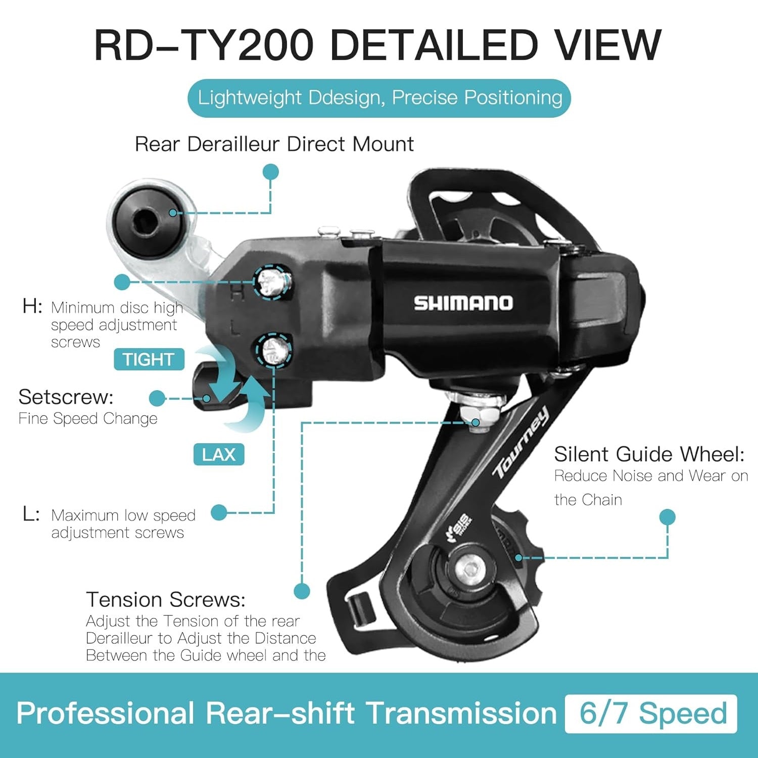 VIVI Electric Bike Derailleur Rear Derailleurs