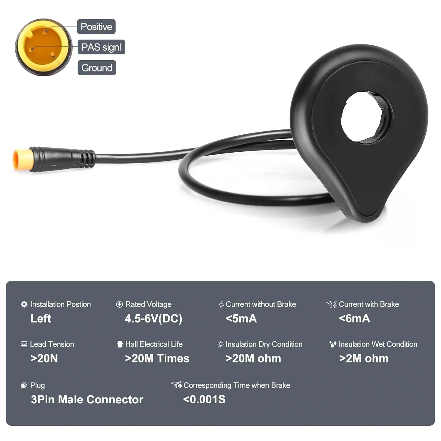 VIVI Electric Bike Speed and Cadence Sensors