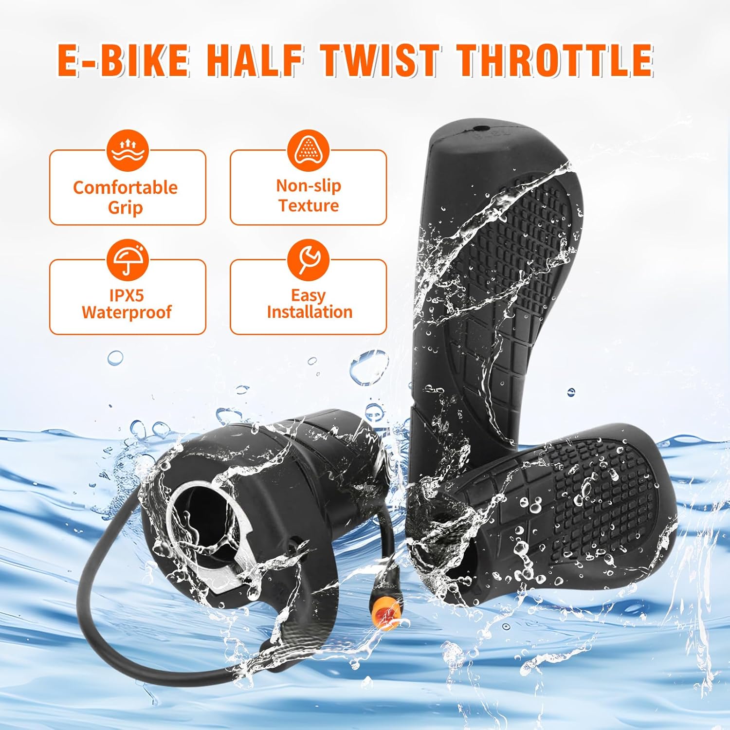 VIVI Electric Bike Twist Throttle Grip Set