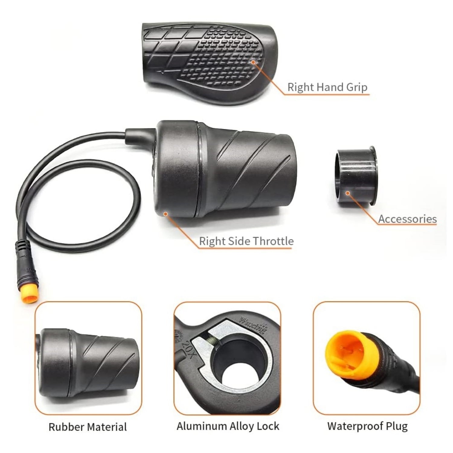 VIVI Electric Bike Twist Throttle Grip Set