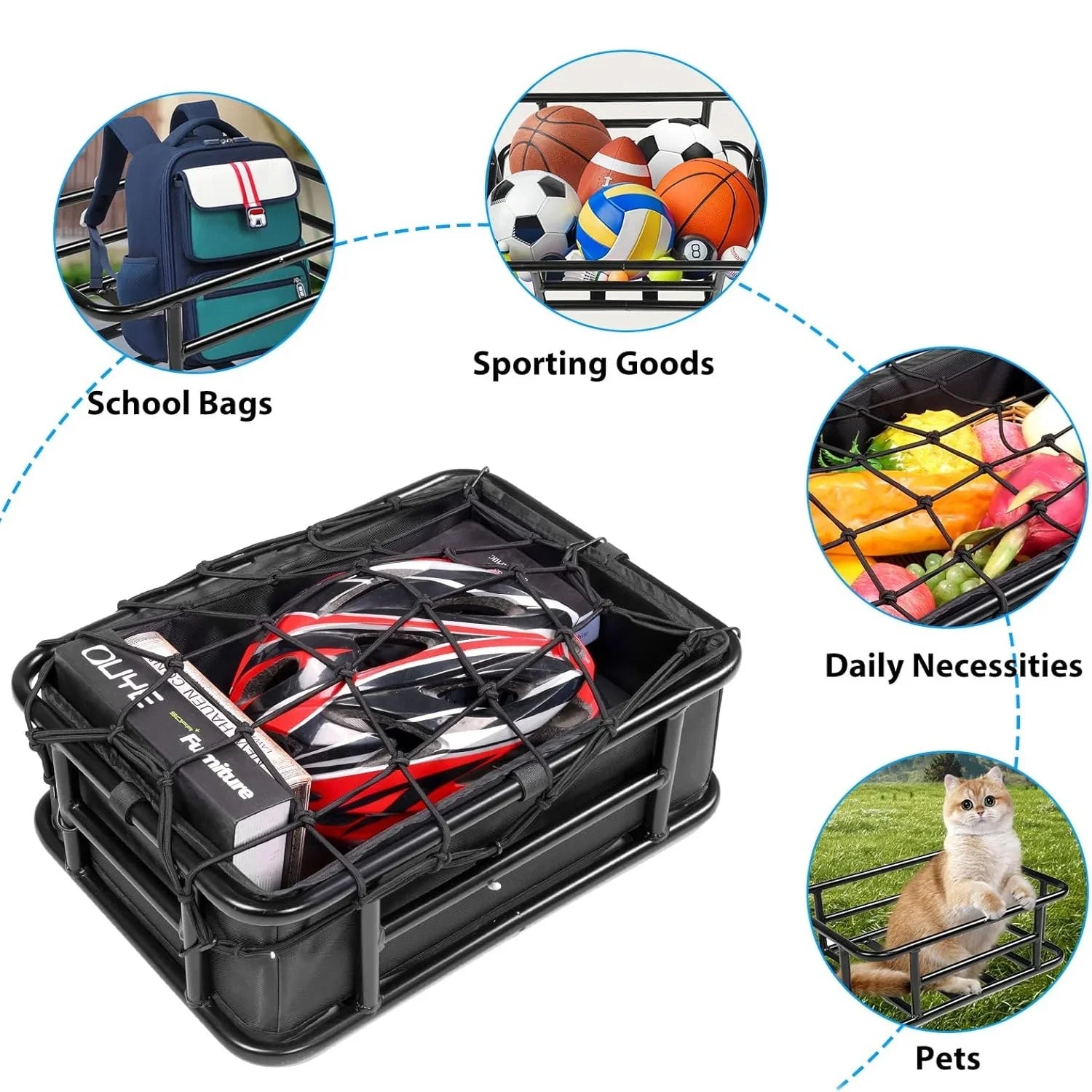 VIVI Rear Rack Basket Cargo Baskets for ACE01 & ACE07