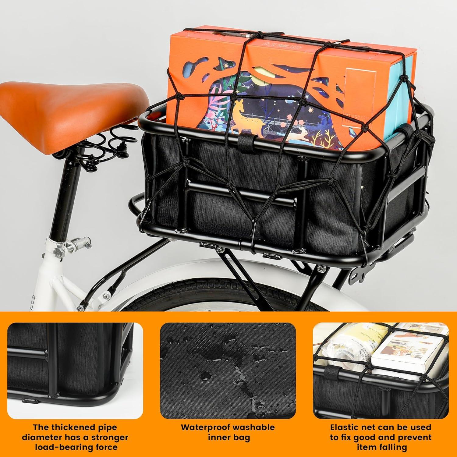 VIVI Universal Rear Rack Basket Cargo Baskets