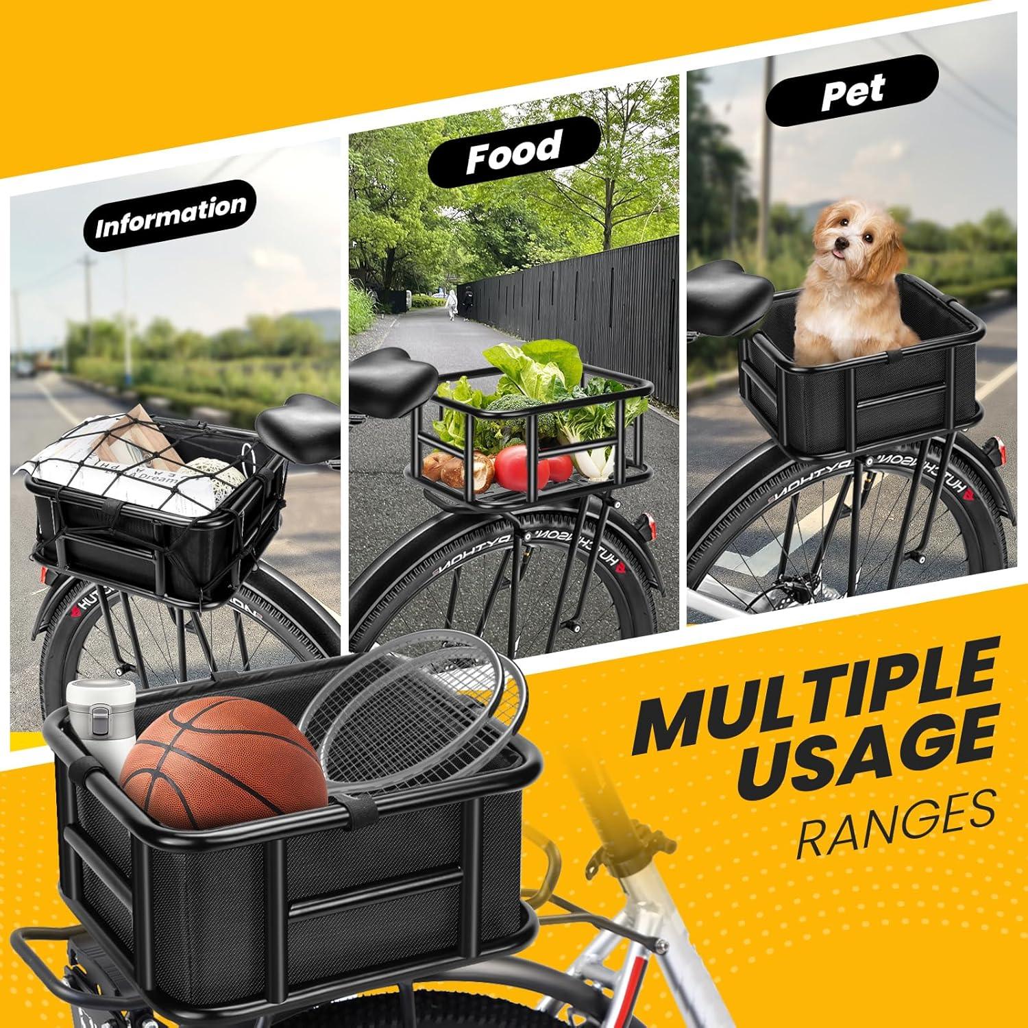 VIVI Universal Rear Rack Basket Cargo Baskets