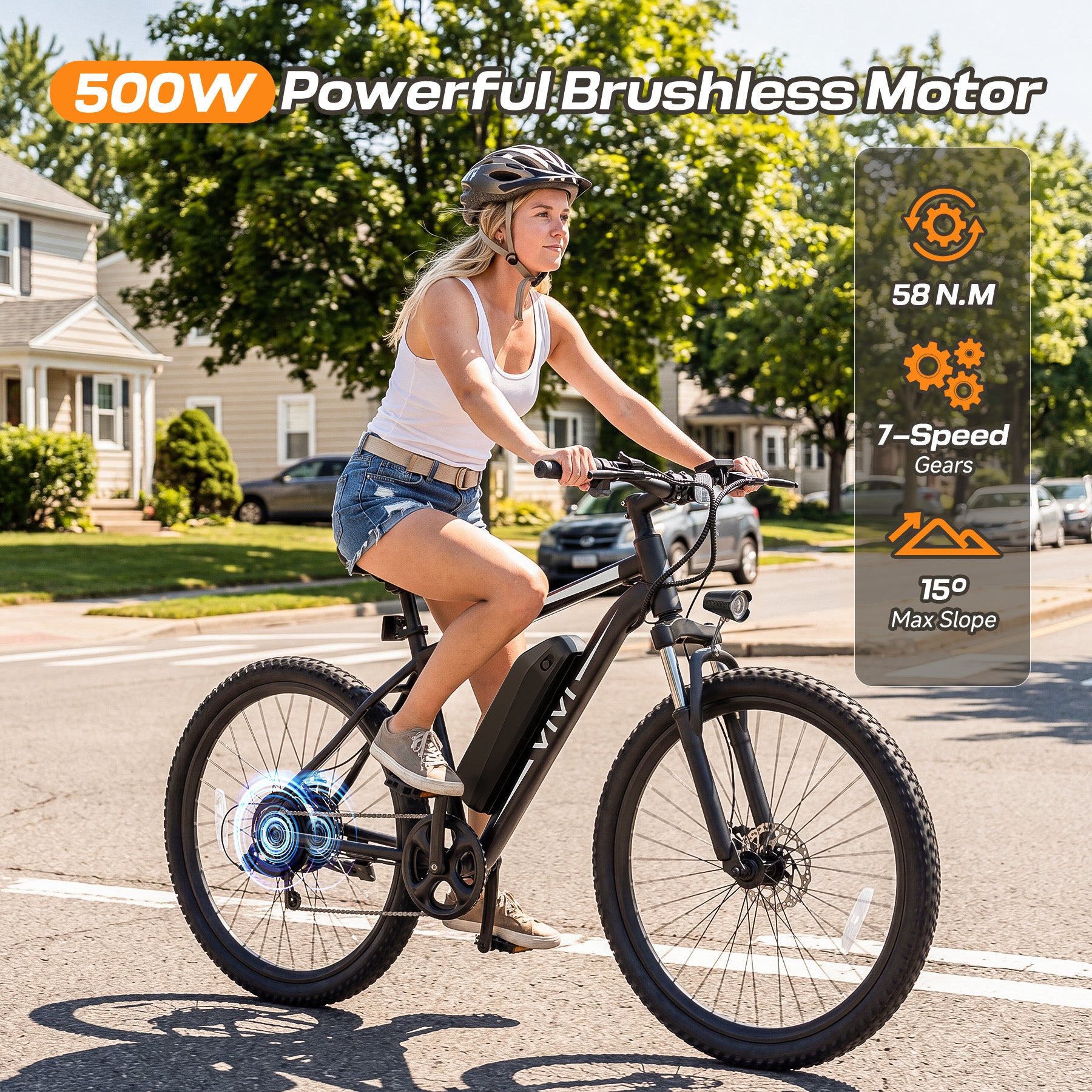 VIVI MT26 Electric Bike Commuter Electric Mountain Bike SGS Certified to UL2849