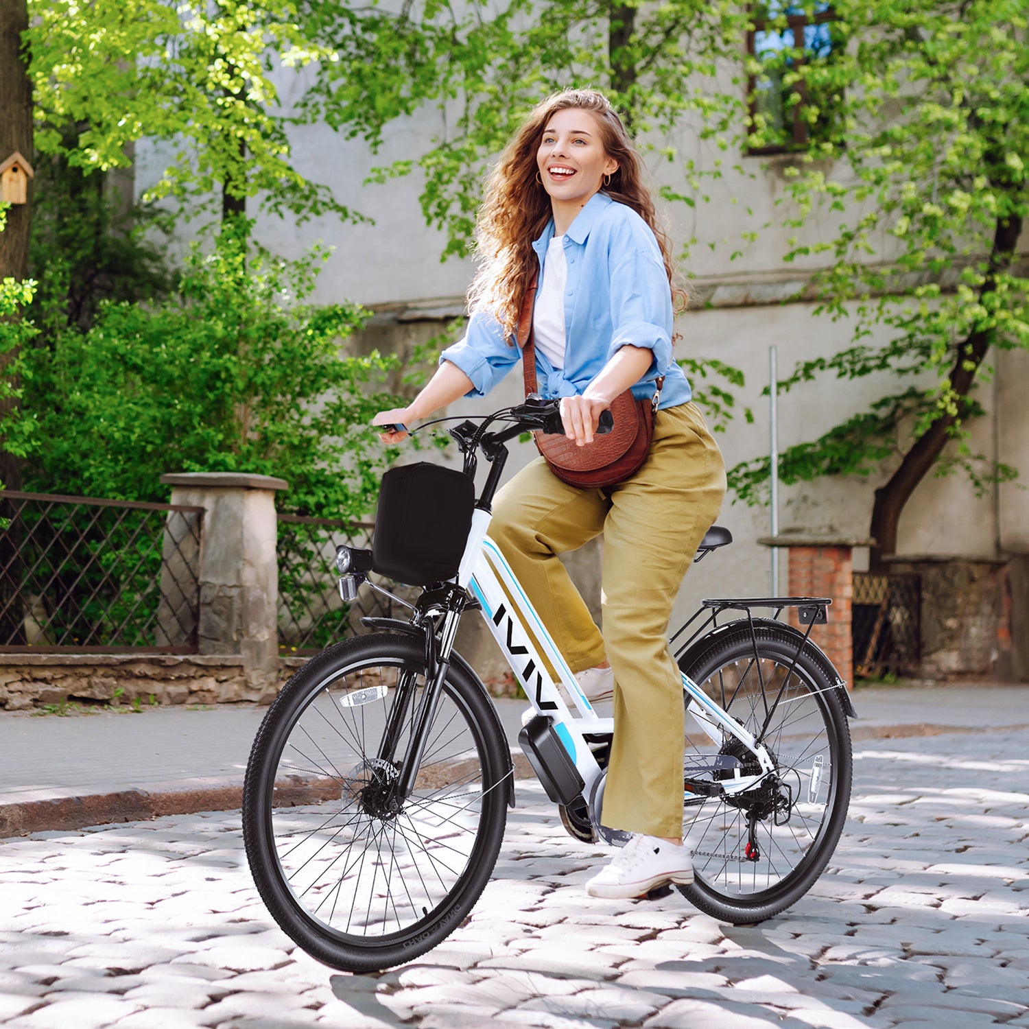 VIVI MT26GUL Step-Through Urban Rambler Electric Bike UL2849 Certified