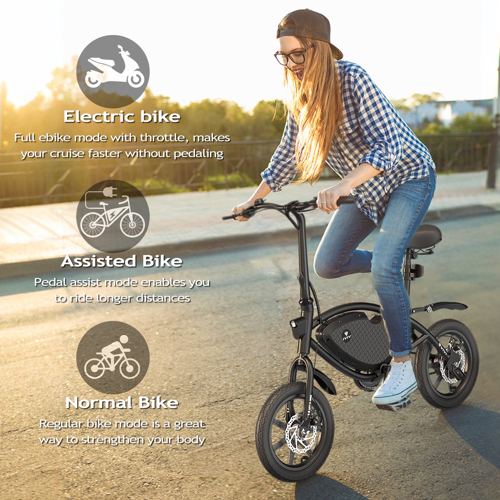 VIVI PONY01 Commuter Mini Folding Electric Bike