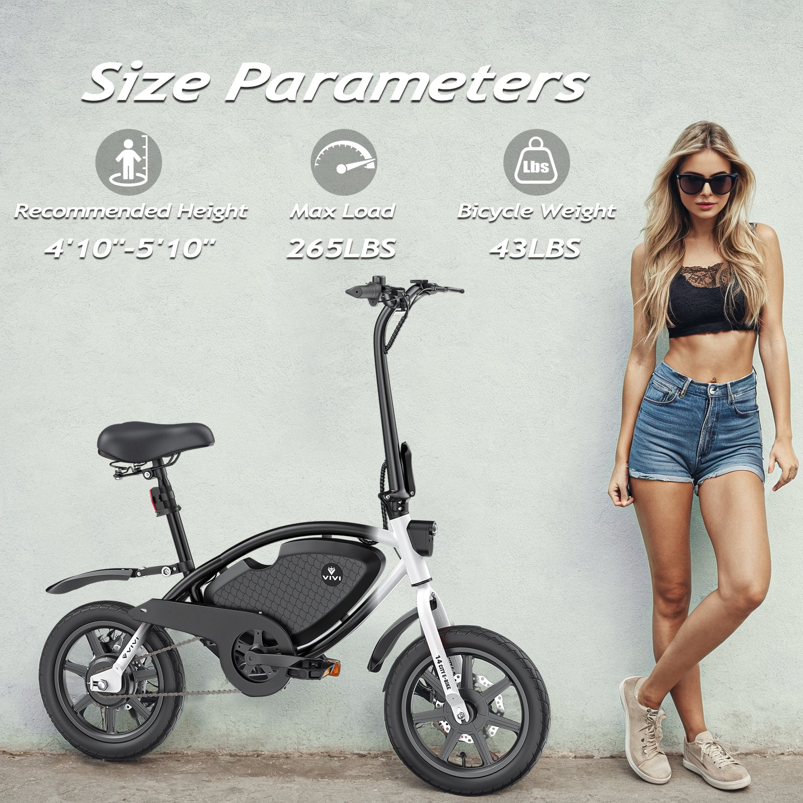 VIVI PONY01 Commuter Mini Folding Electric Bike