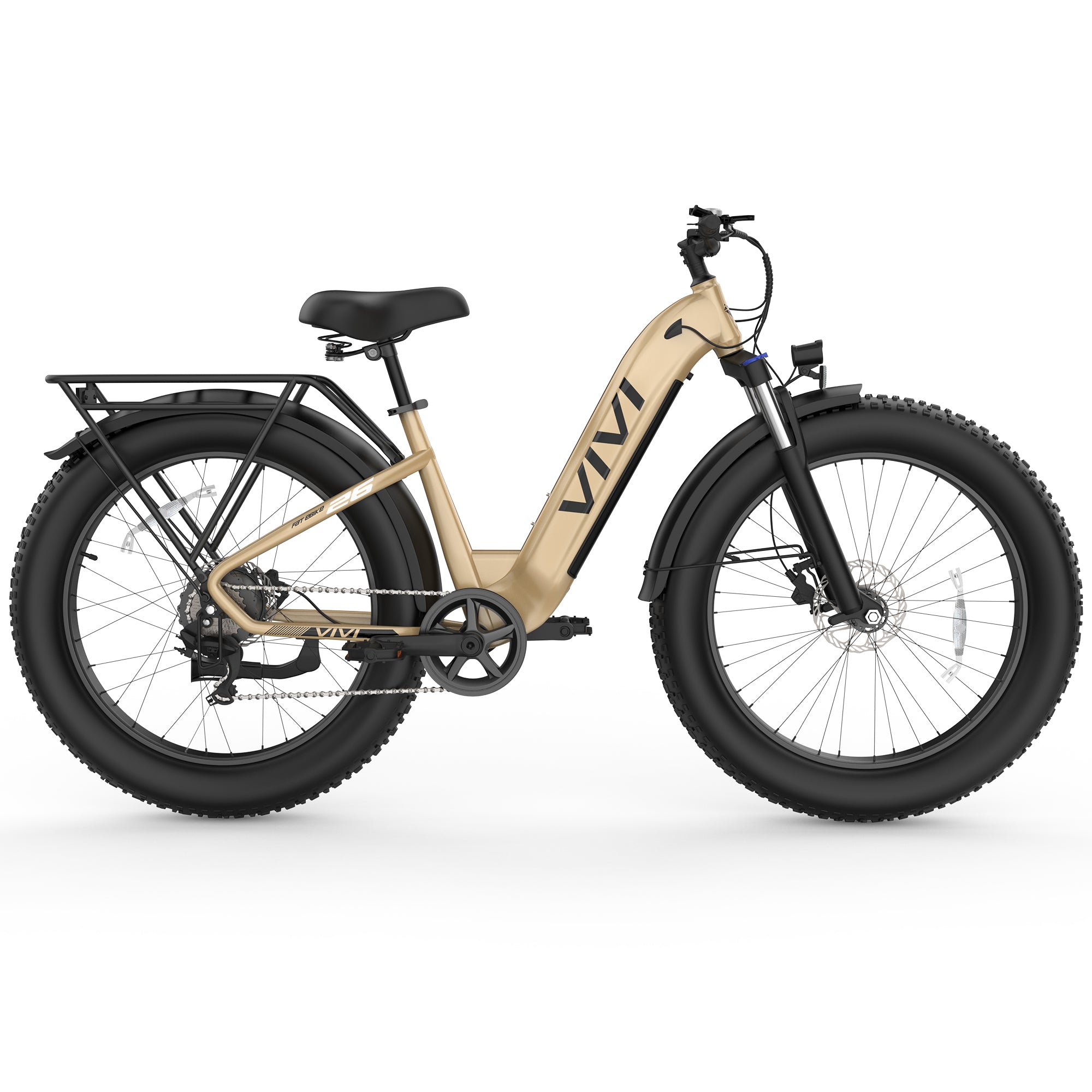 VIVI ACE07 Step-Thru Commuter Fat Tire Electric Bike UL2849 Certified