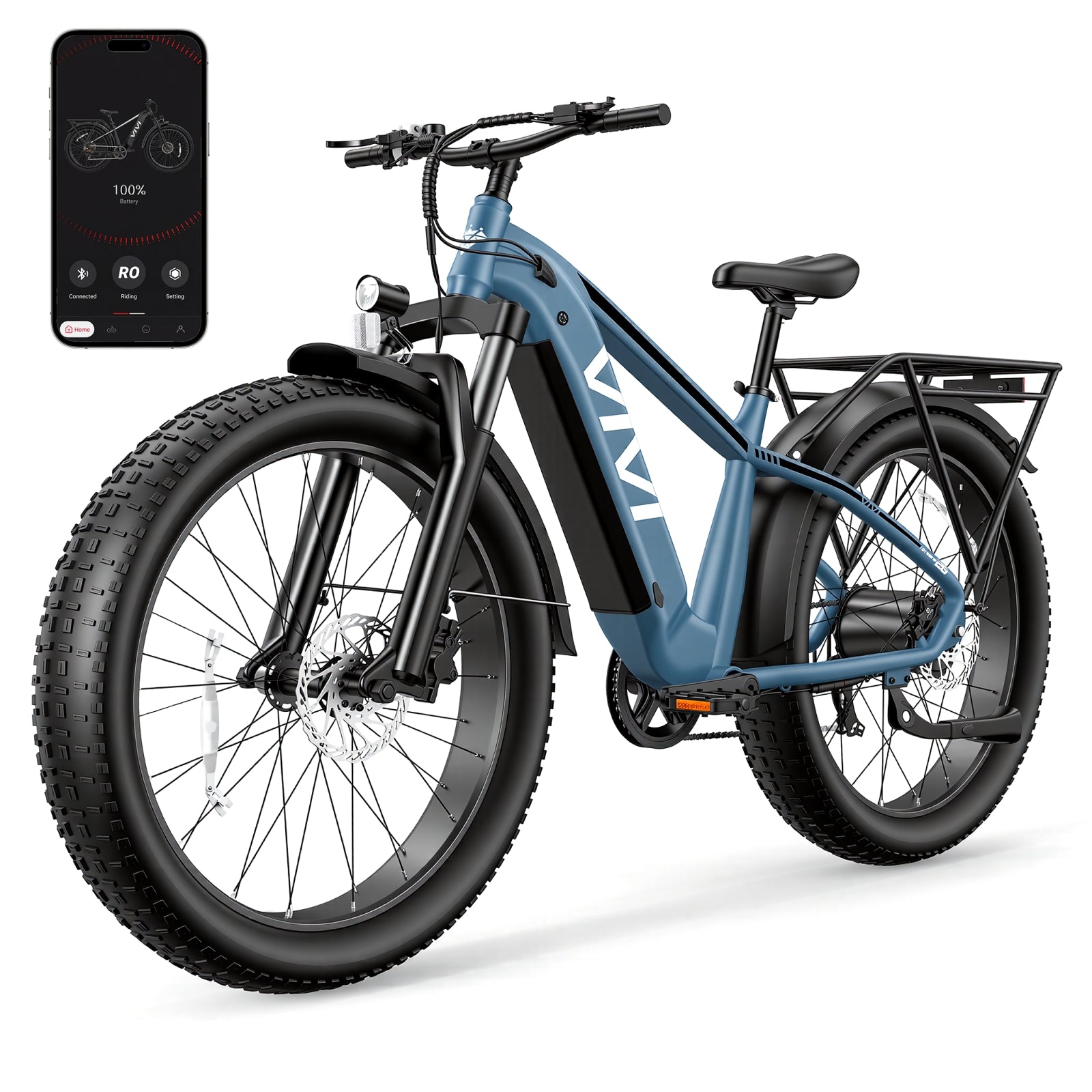 VIVI ACE01 Pro Electric Bike Torque Sensor Fat Tire Electric Bike with App Control