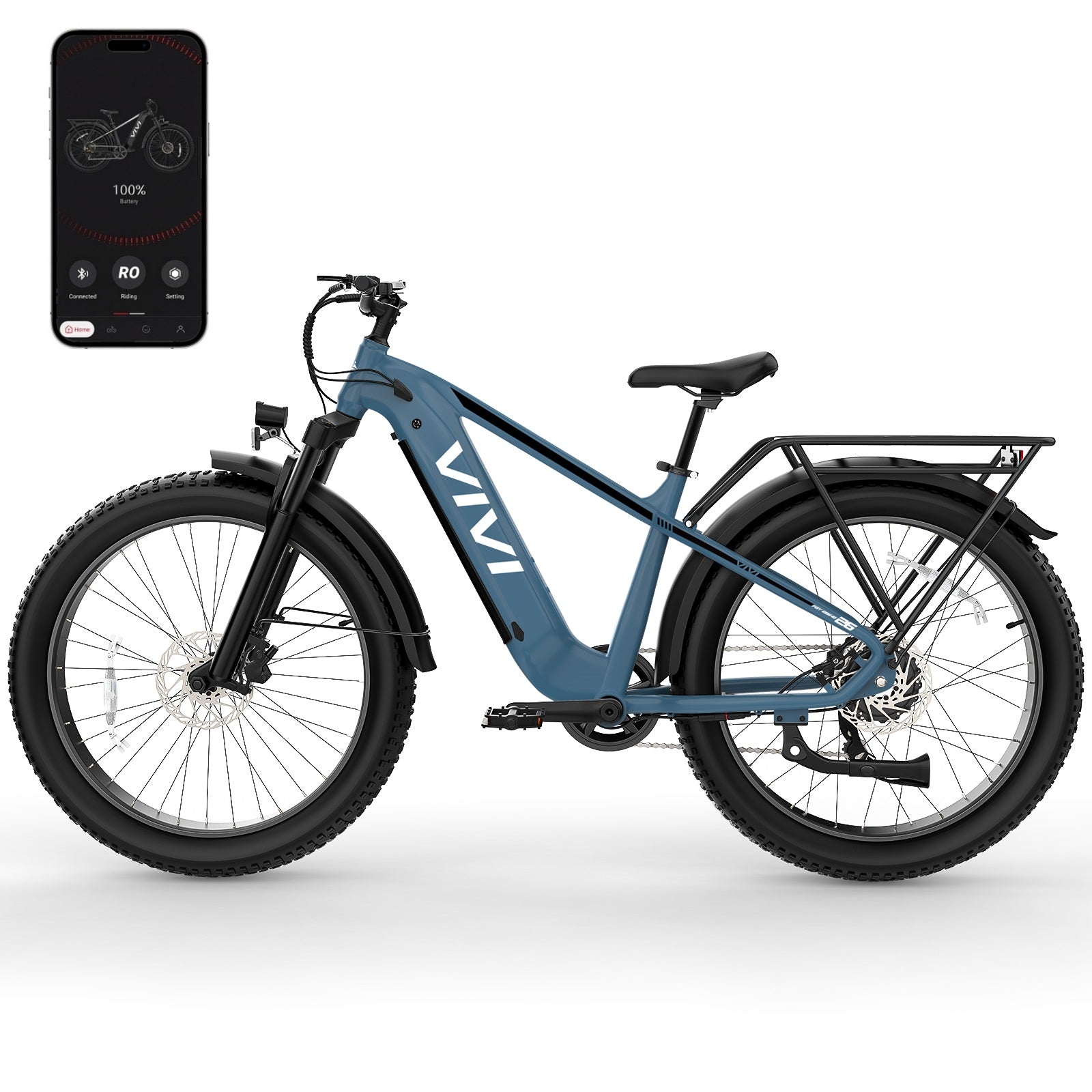 VIVI ACE01 Pro Electric Bike Torque Sensor Fat Tire Electric Bike with App Control