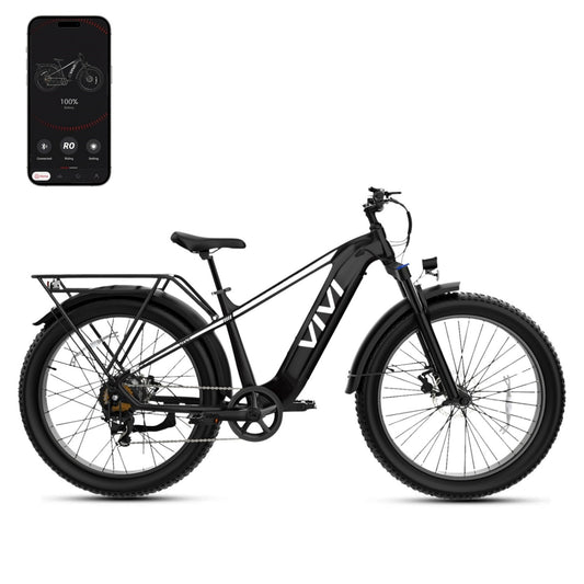 VIVI ACE01 Pro Electric Bike Torque Sensor Fat Tire Electric Bike with App Control
