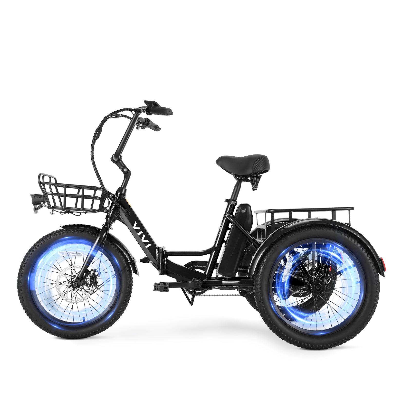 VIVI T01 Electric Tricycle Folding Cargo Electric Tricycle UL2849 Certified