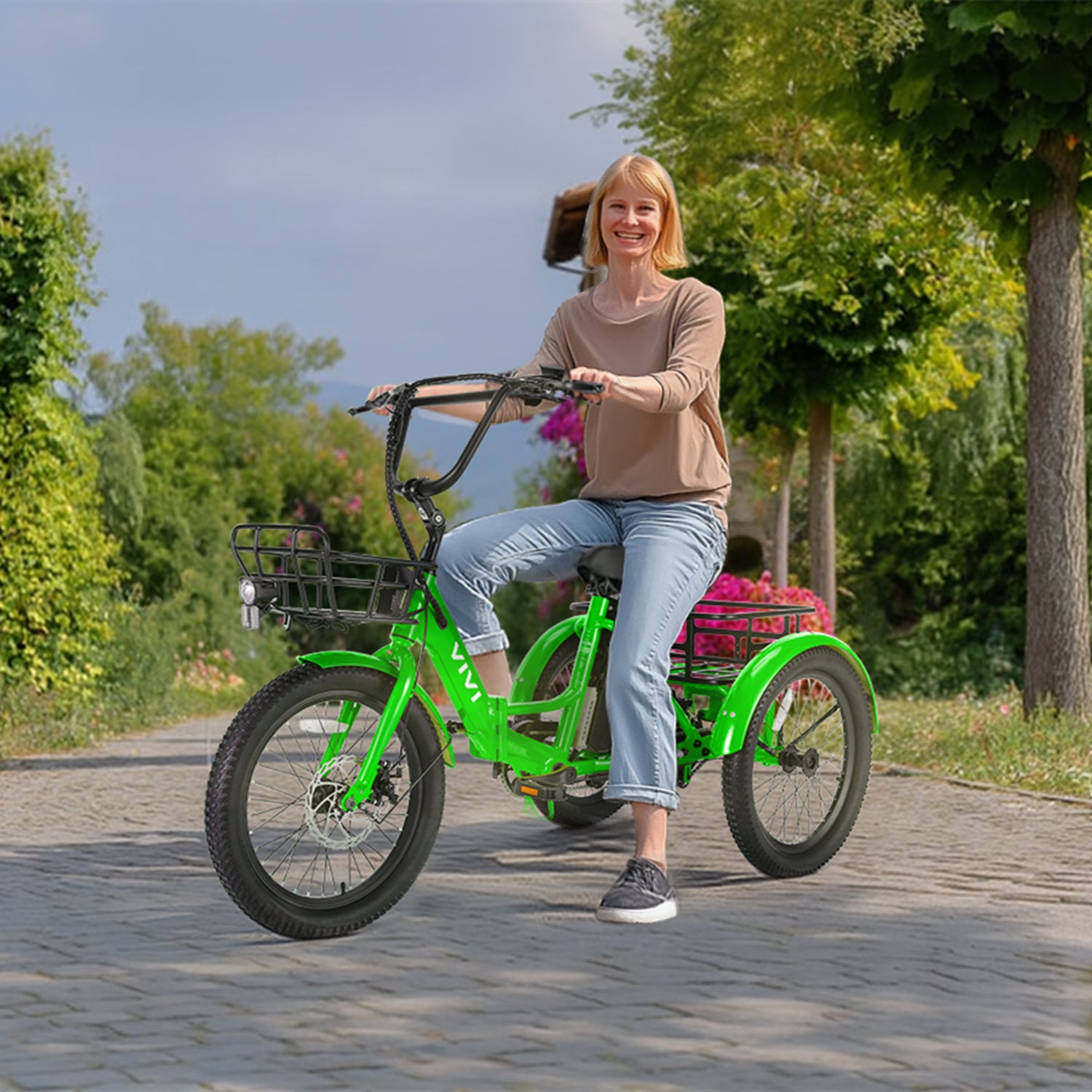 VIVI T01 Electric Trike Folding Cargo Electric Tricycle UL2849 Certified