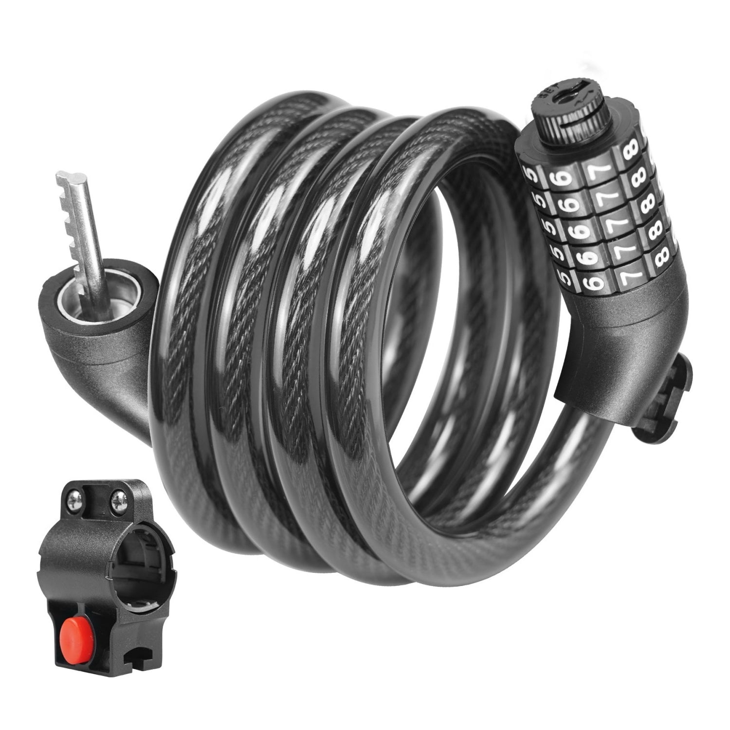 VIVI Bike Lock 150cm Combination Cable Lock