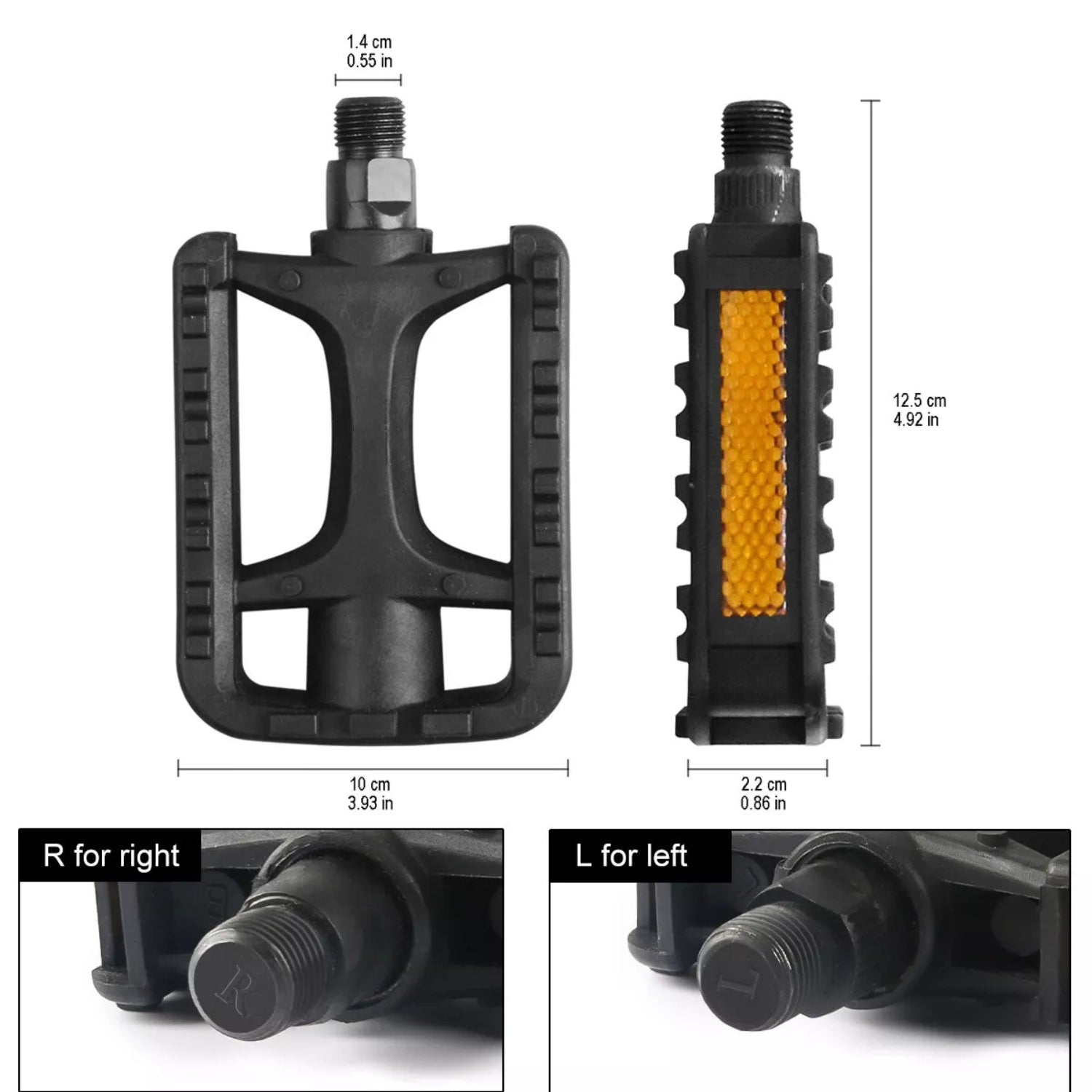 Pédales de vélo remplaçables pour vélo électrique VIVI Pédales de vélo 9/16"