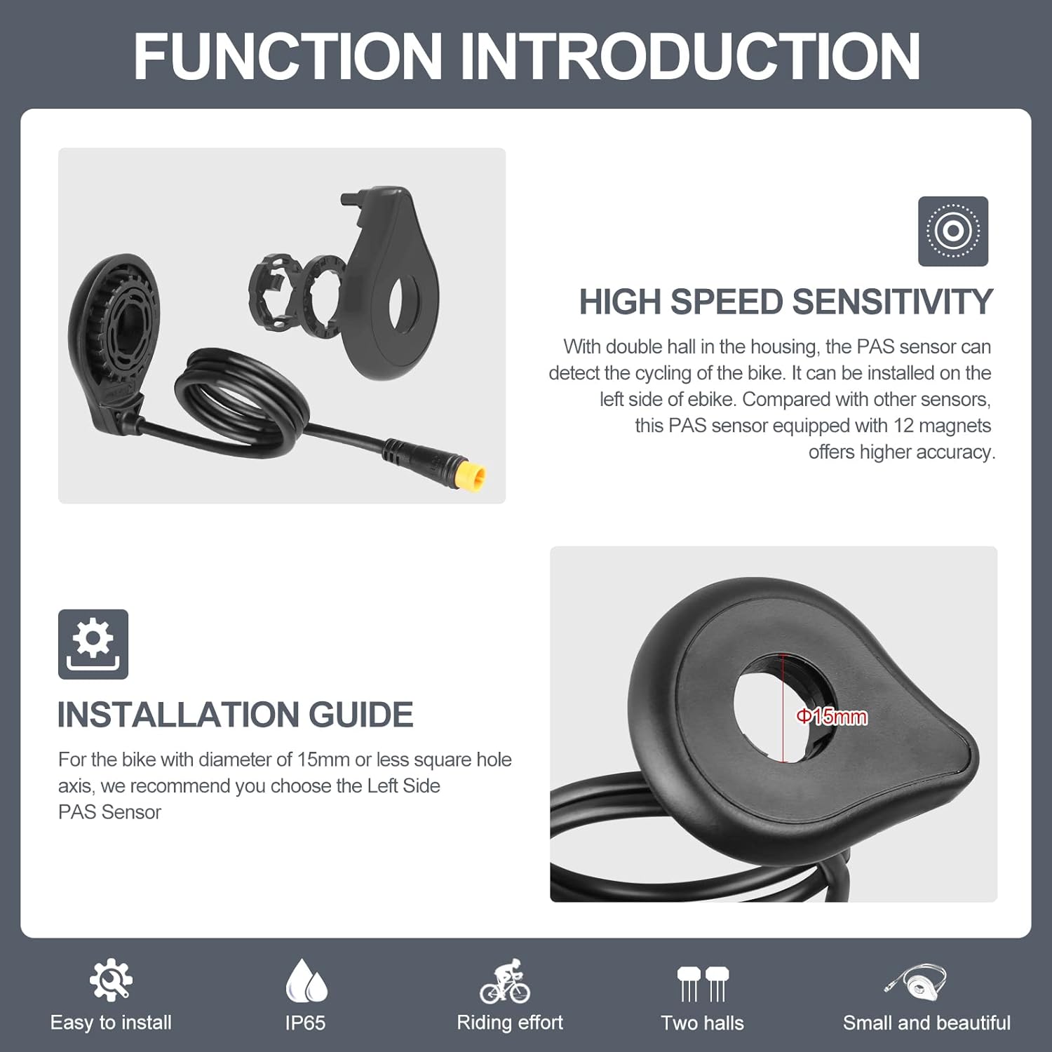 Sensor de velocidad de bicicleta y cadencia de Vivi