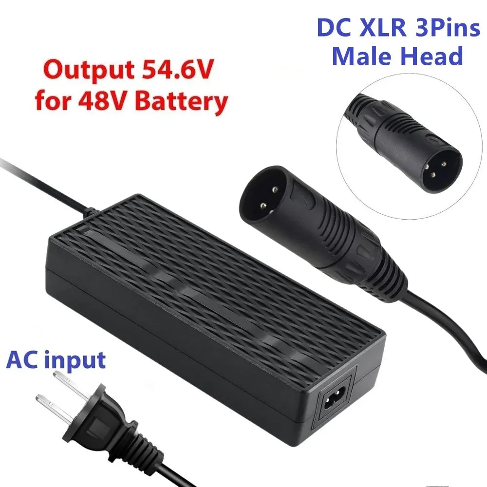 Vivi Amak Serie Bike 54.6V Cargador para una batería de 48V