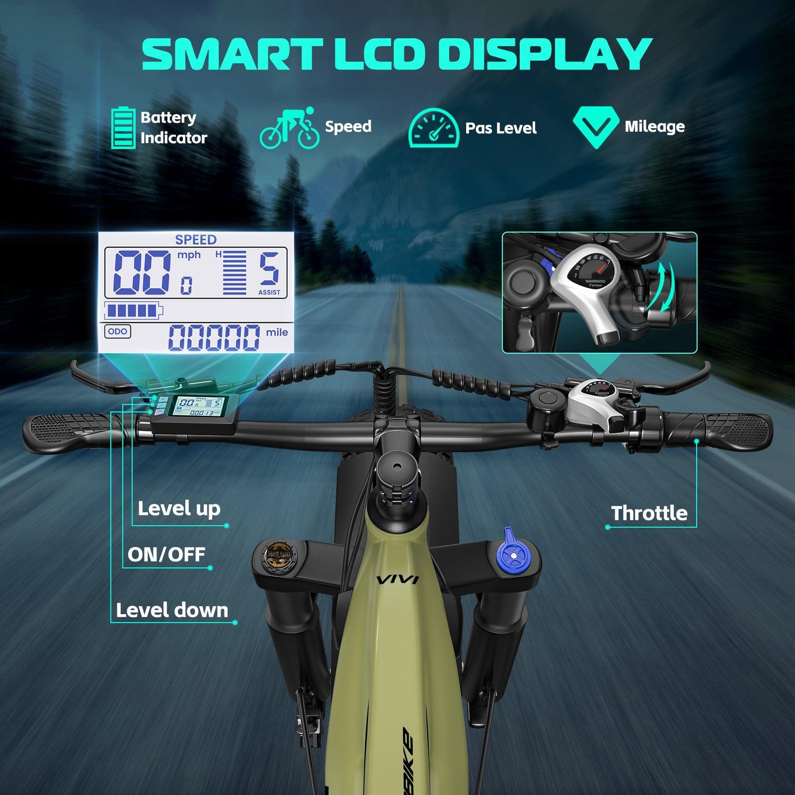 VIVI ACE01 Electric Bike All Terrain Fat Tire Electric Bike SGS Certified to UL2849