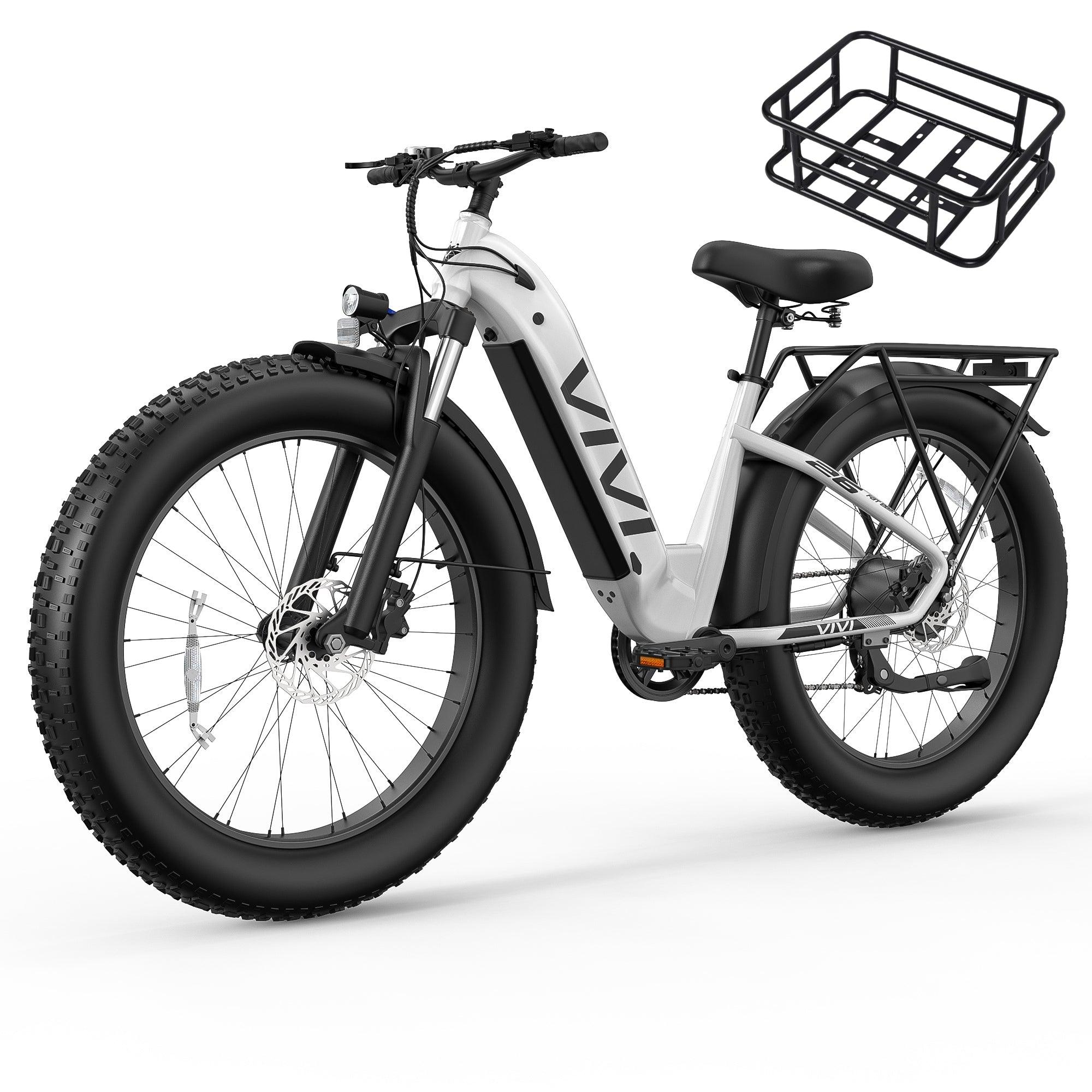 VIVI ACE07 Electric Bike Step Thru Fat Tire Electric Bike SGS Certified to UL2849