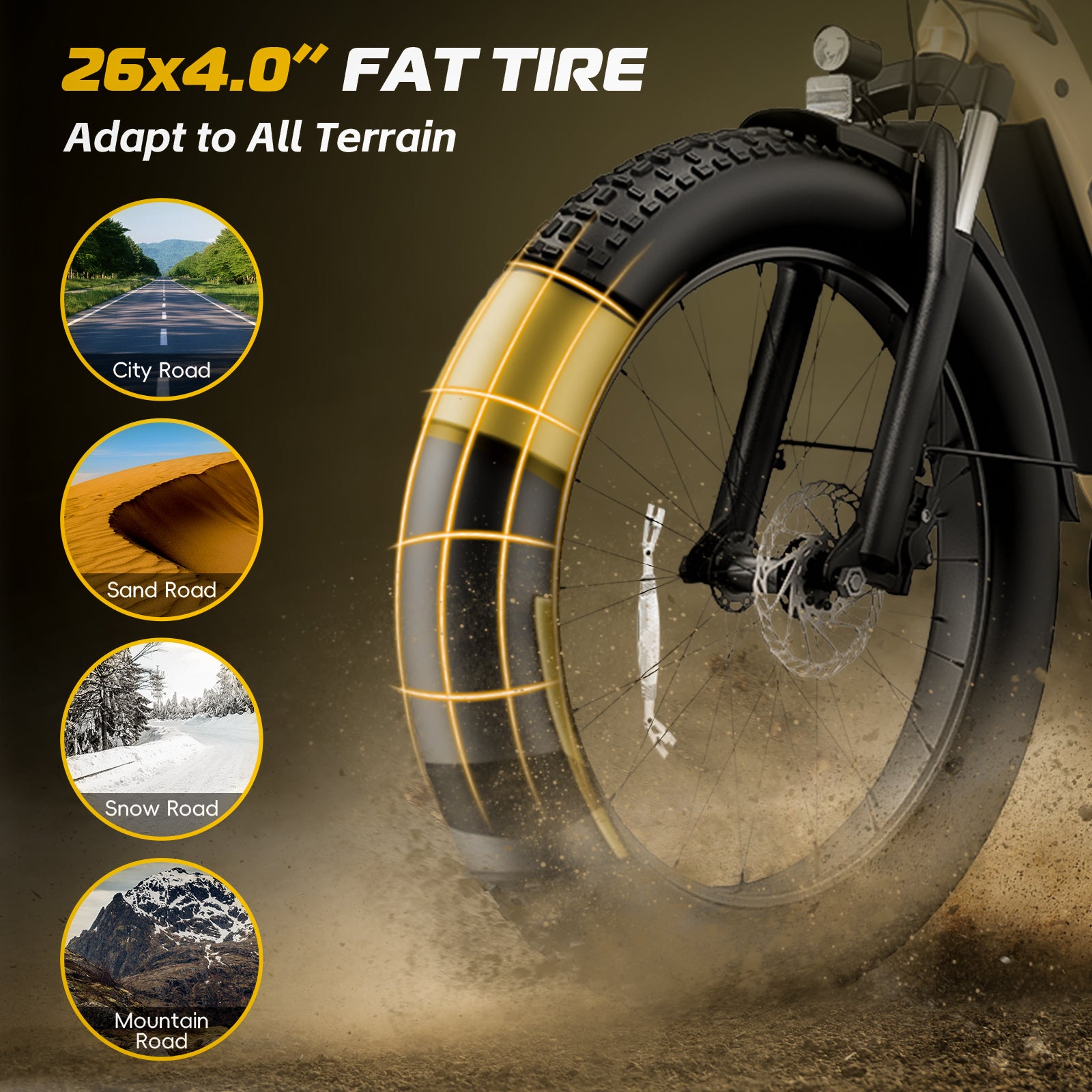 VIVI ACE07 Electric Bike Step Thru Fat Tire Electric Bike SGS Certified to UL2849