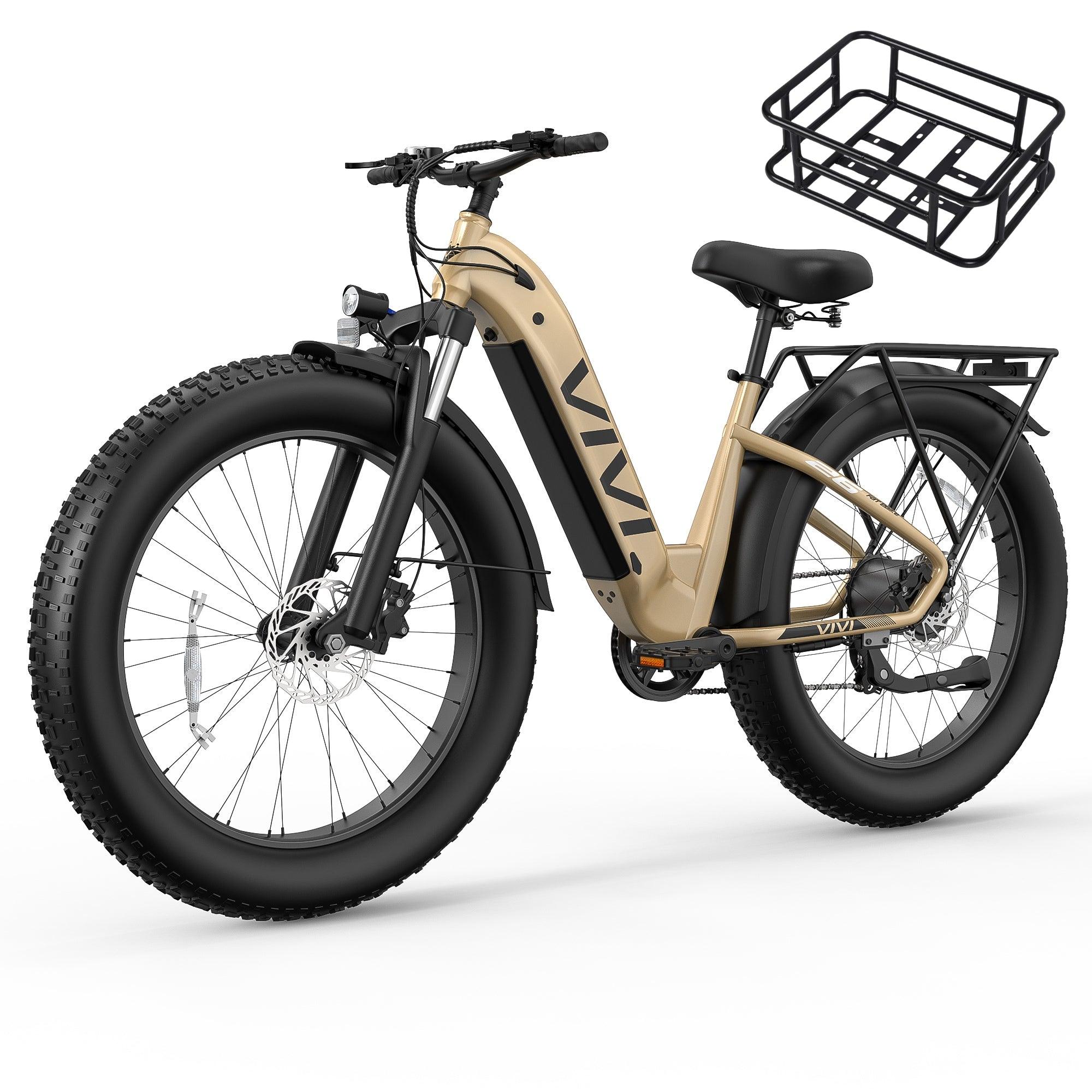 VIVI ACE07 Electric Bike Step Thru Fat Tire Electric Bike SGS Certified to UL2849