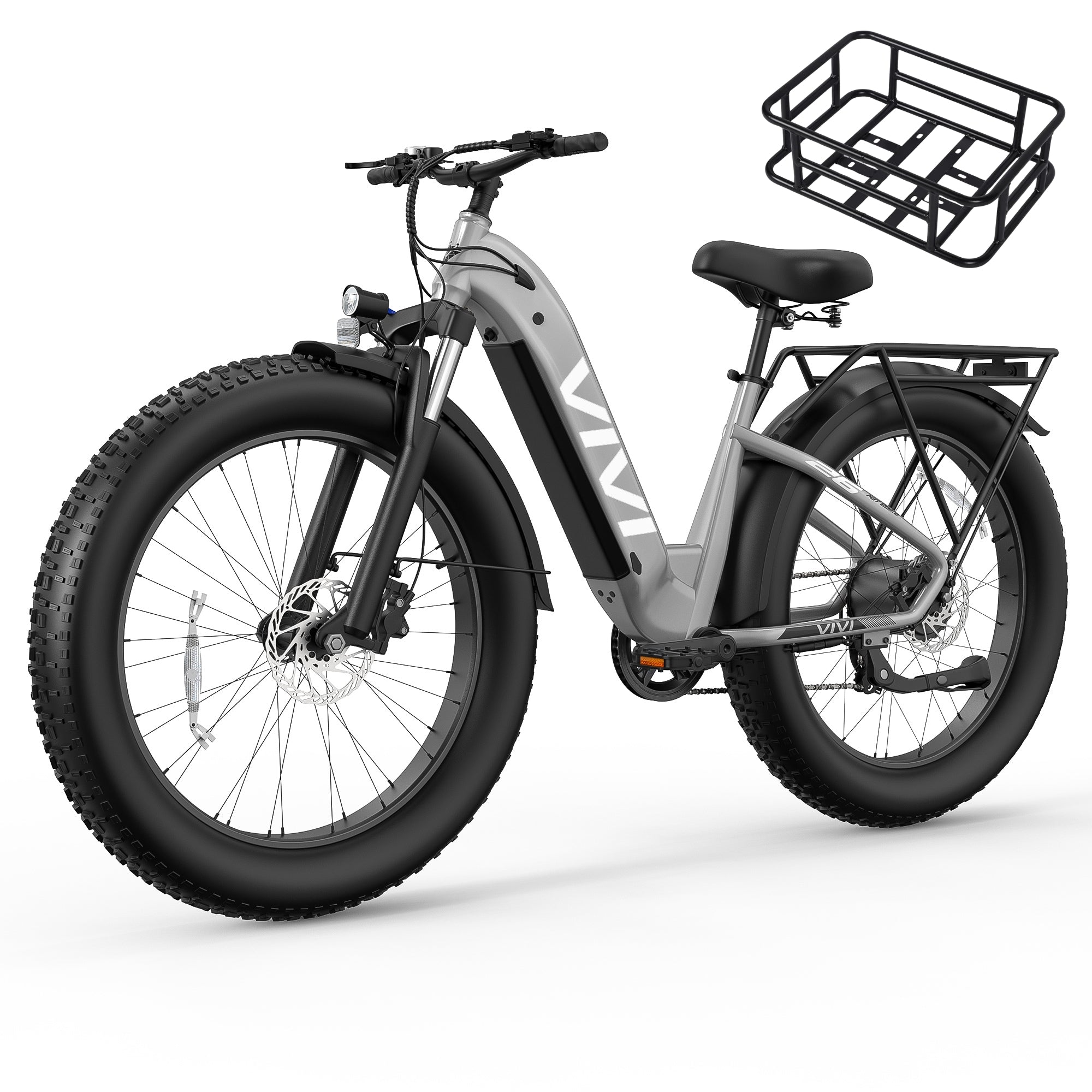 VIVI ACE07 Electric Bike Step Thru Fat Tire Electric Bike SGS Certified to UL2849