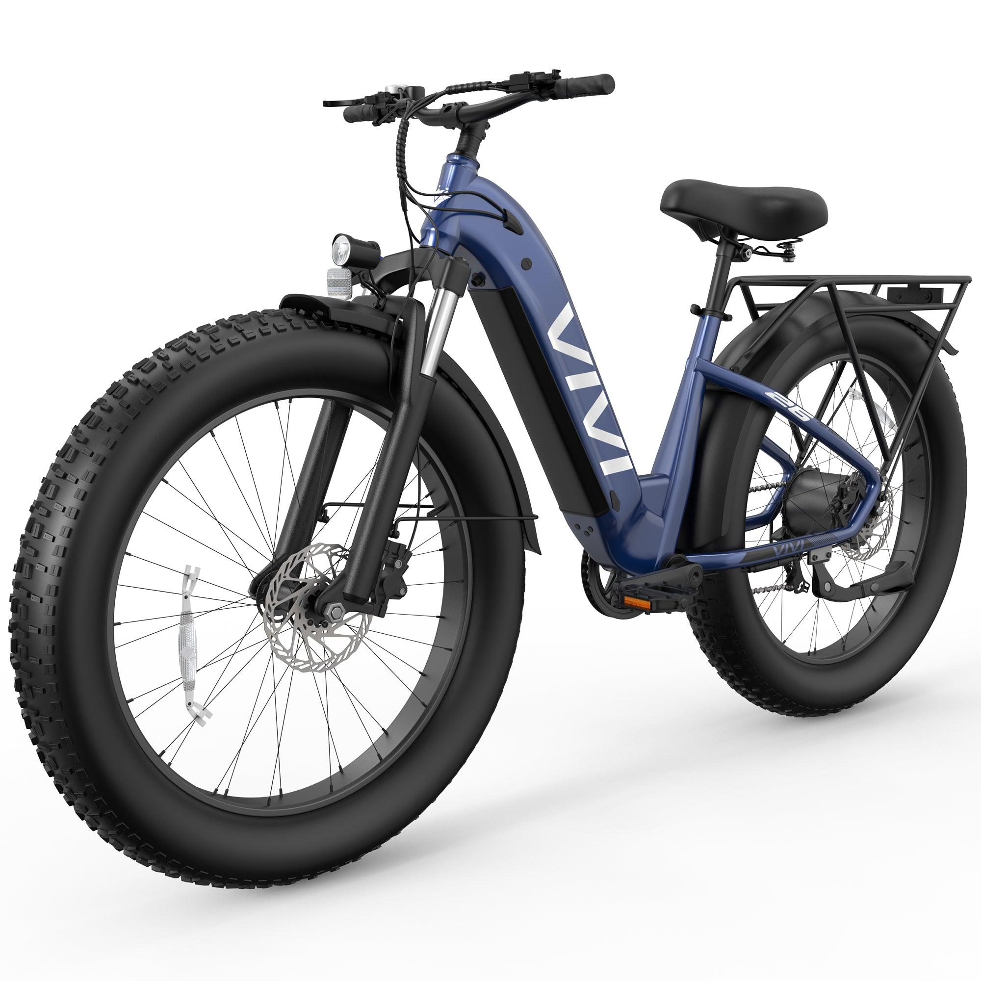 VIVI ACE07 Step-Thru Commuter Fat Tire Electric Bike UL2849 Certified