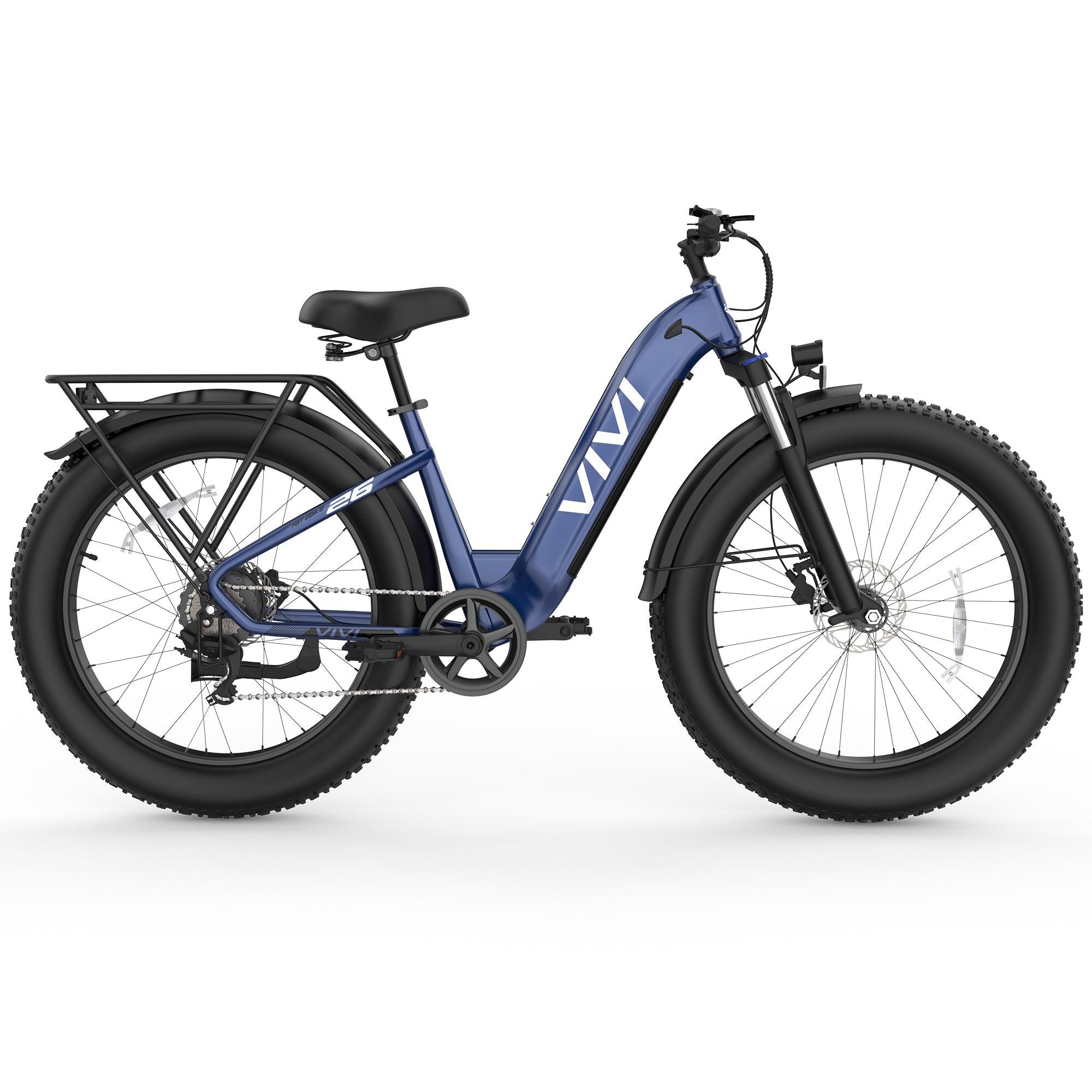 VIVI ACE07 Step-Thru Commuter Fat Tire Electric Bike UL2849 Certified