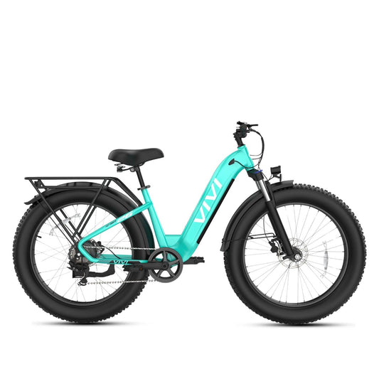 VIVI ACE07 Step-Thru Commuter Fat Tire Electric Bike UL2849 Certified