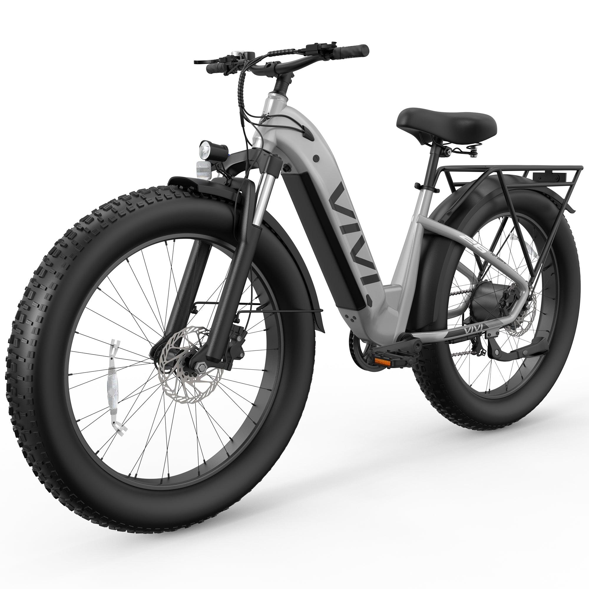 VIVI ACE07 Step-Thru Commuter Fat Tire Electric Bike UL2849 Certified