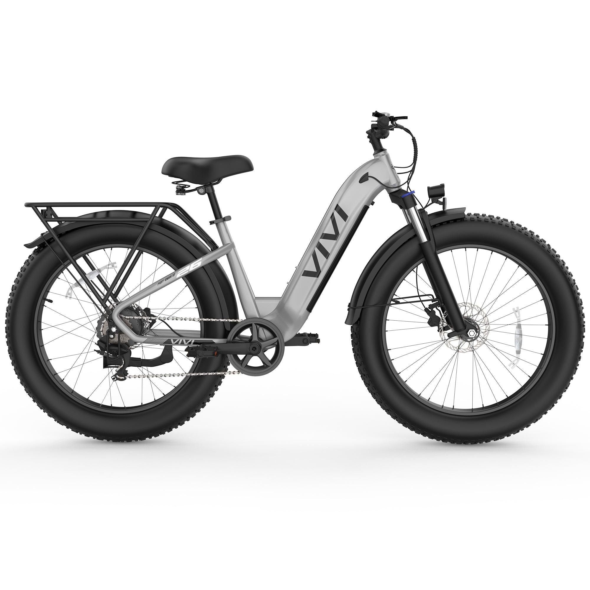 VIVI ACE07 Step-Thru Commuter Fat Tire Electric Bike UL2849 Certified