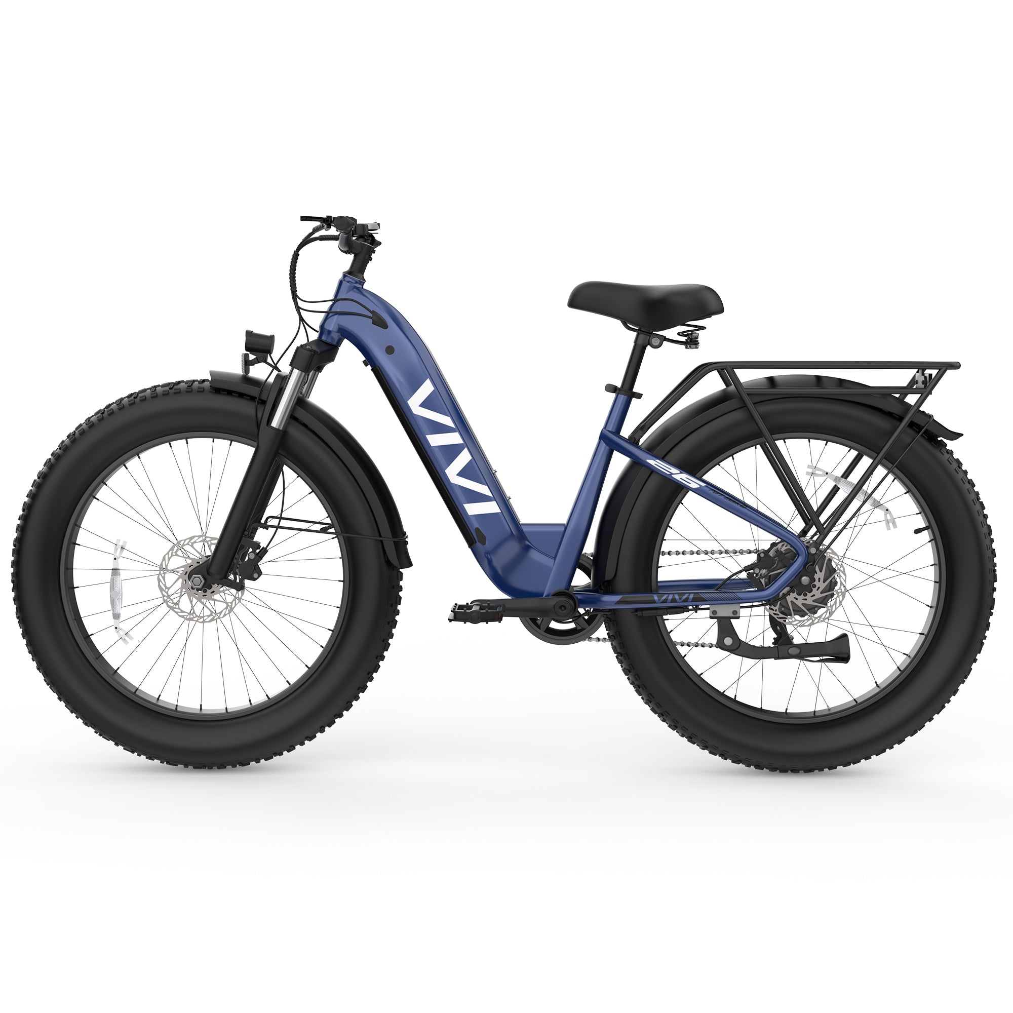 VIVI ACE07 Step-Thru Commuter Fat Tire Electric Bike UL2849 Certified