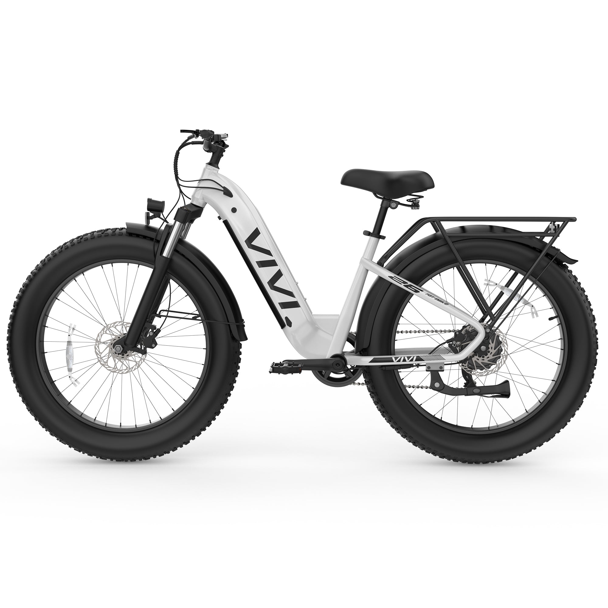 VIVI ACE07 Step-Thru Commuter Fat Tire Electric Bike UL2849 Certified