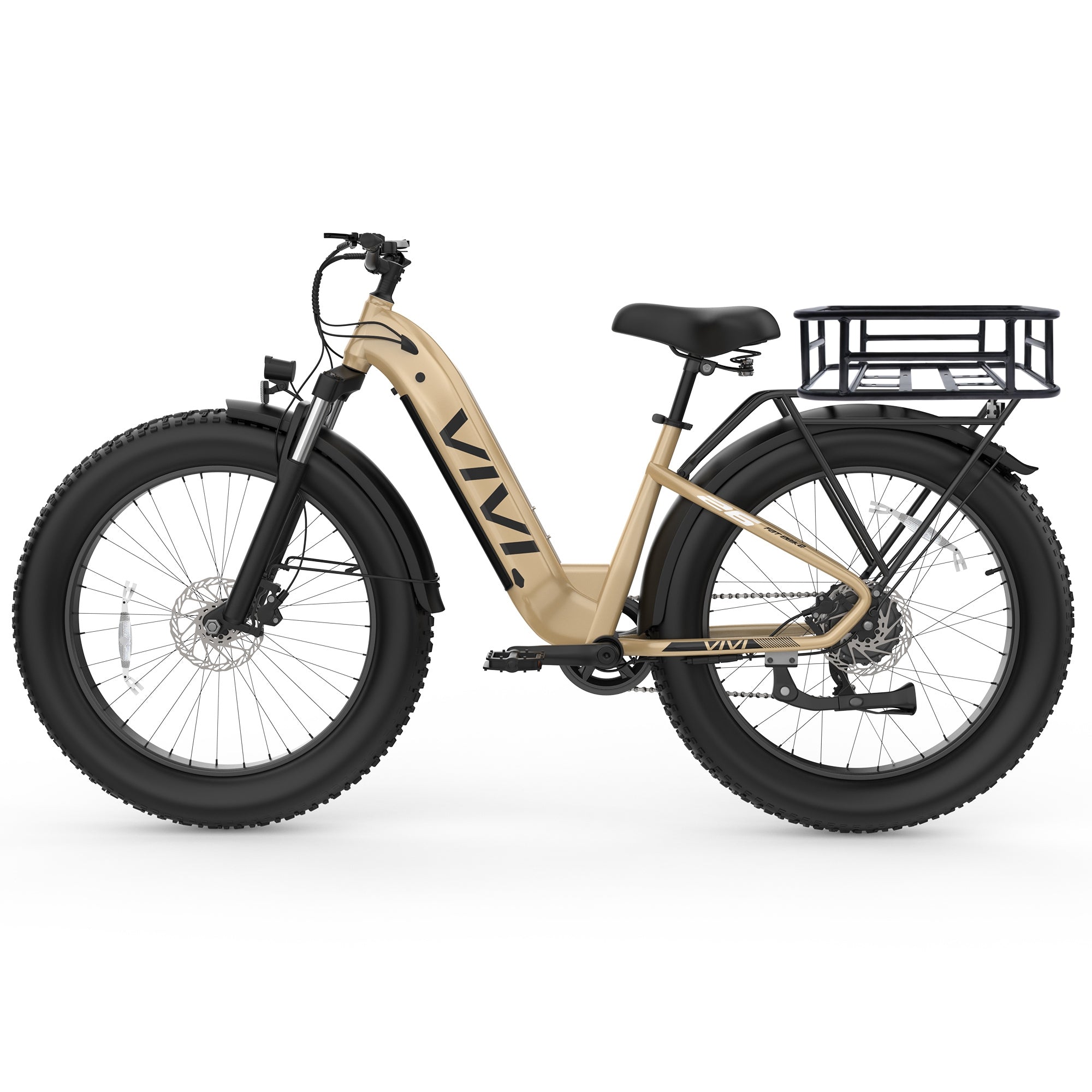 VIVI ACE07 Step-Thru Commuter Fat Tire Electric Bike UL2849 Certified