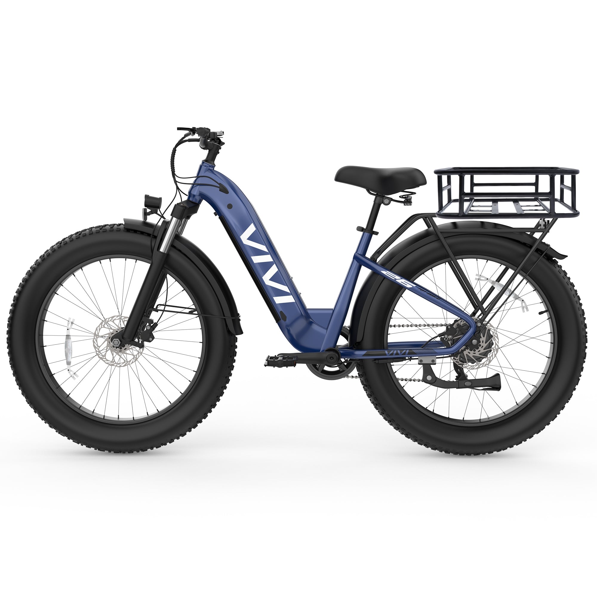 VIVI ACE07 Step-Thru Commuter Fat Tire Electric Bike UL2849 Certified