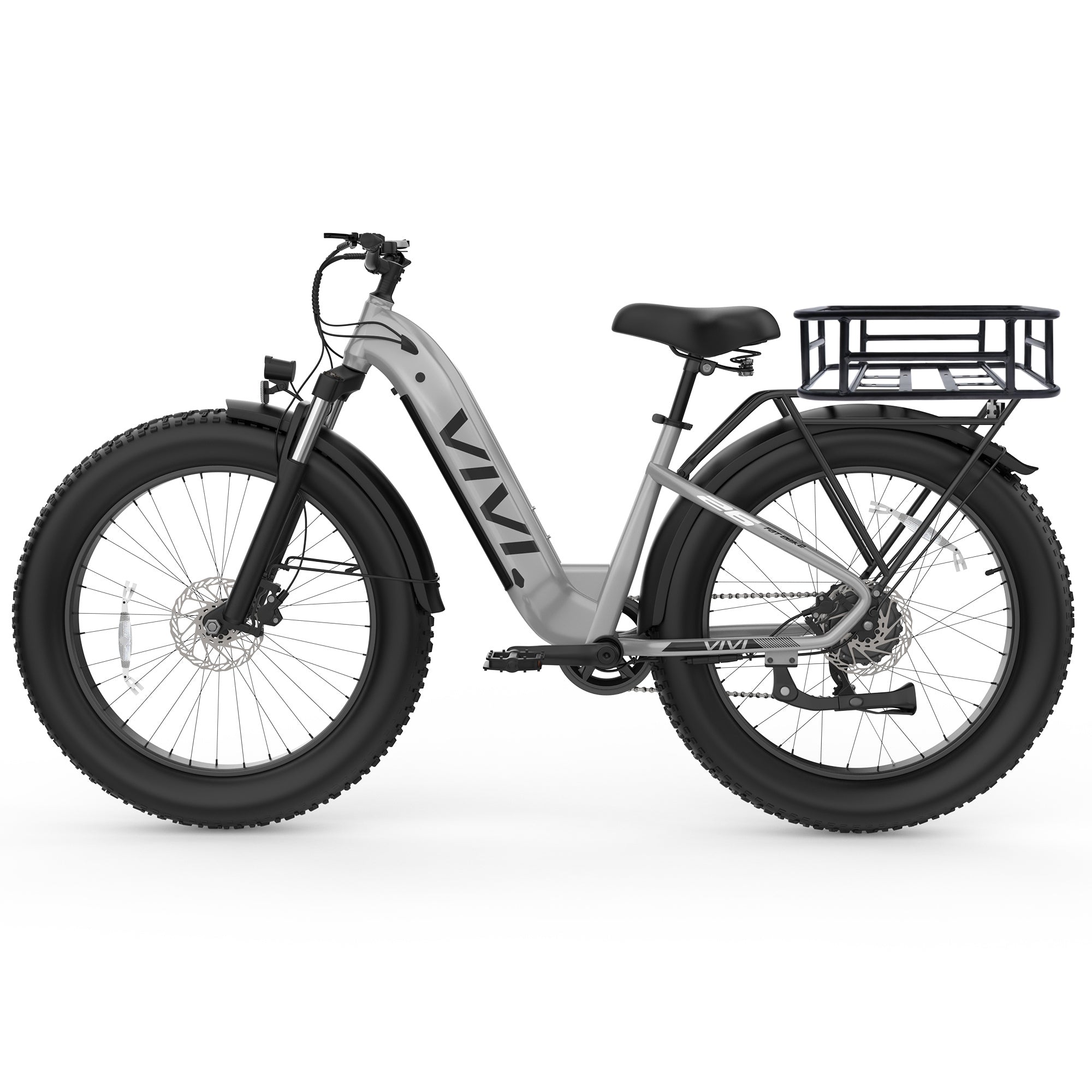 VIVI ACE07 Step-Thru Commuter Fat Tire Electric Bike UL2849 Certified