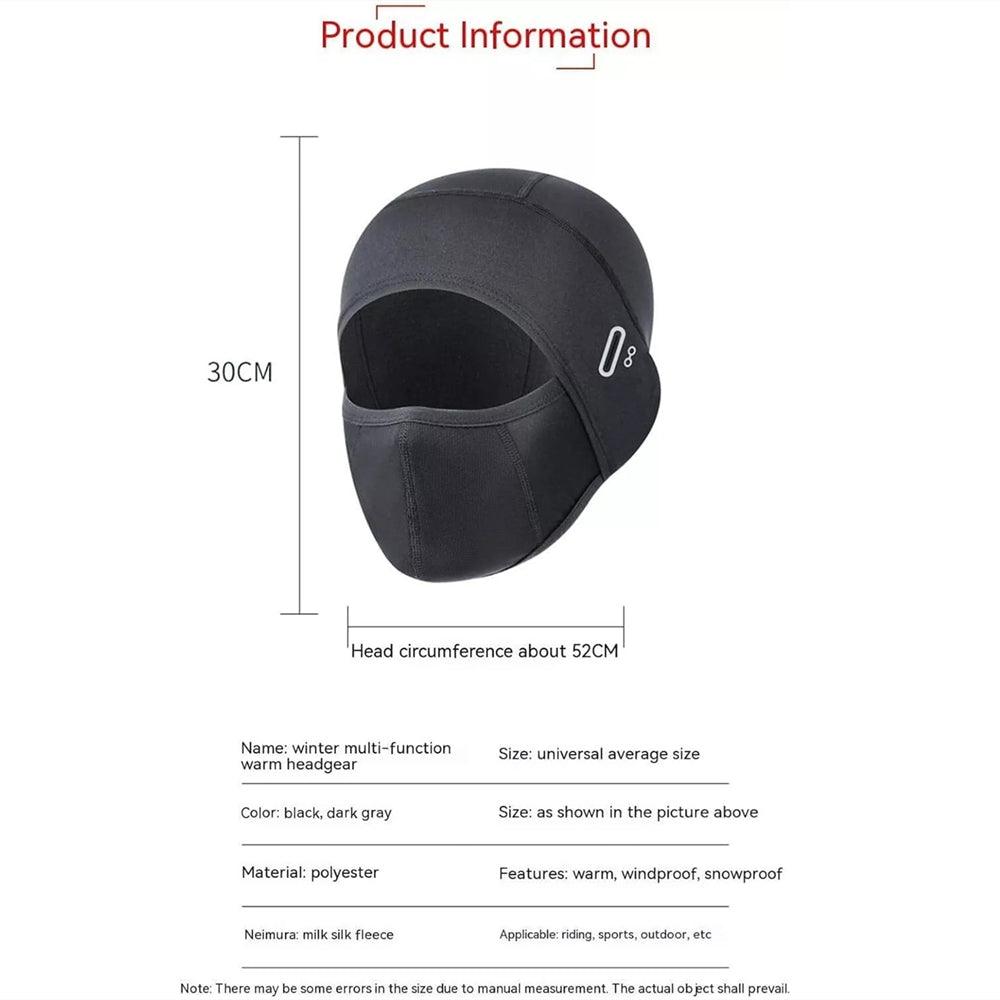 VIVI Bike Helmet Liner Cycling Warm Hood Masks