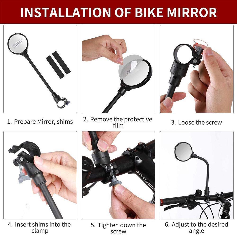 VIVI Bike Mirror 360° Adjustable Handlebar Mirrors