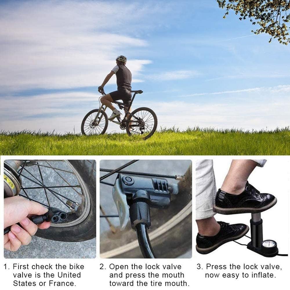 VIVI Bike Pump Bike Foot Portable Pump