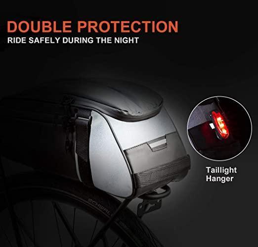 VIVI Bike Rear Rack Bag Bicycle Storage Bag Hanging Bag