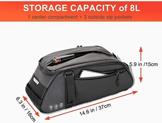 VIVI Bike Rear Rack Bag Bicycle Storage Bag Hanging Bag